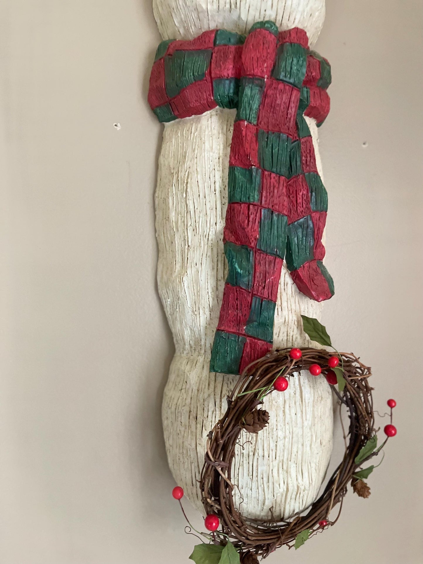 Snowman Wall Hanging | Vintage Snowman | Snowman Decor | Vintage Christmas | Vintage Winter Decor