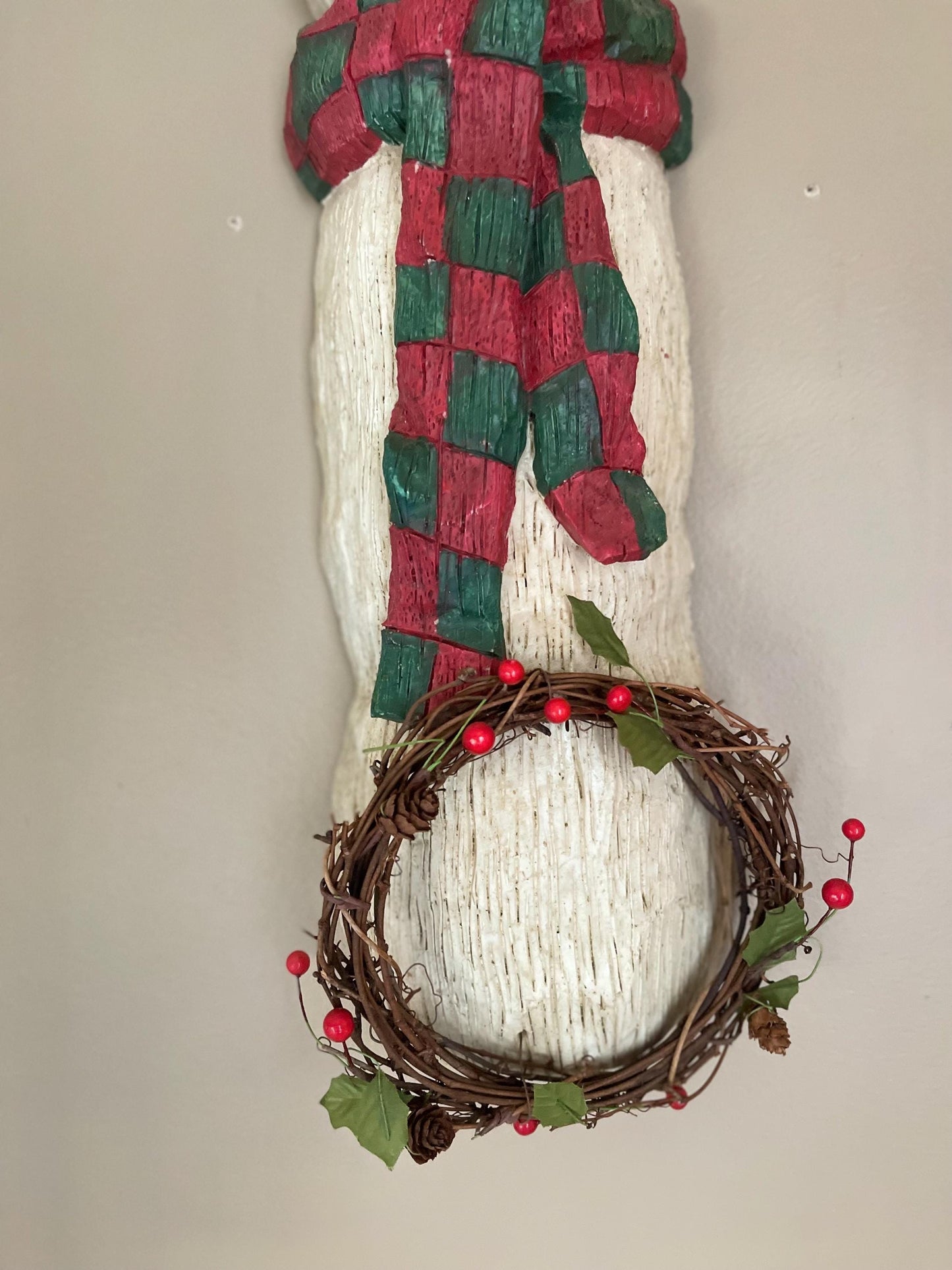 Snowman Wall Hanging | Vintage Snowman | Snowman Decor | Vintage Christmas | Vintage Winter Decor