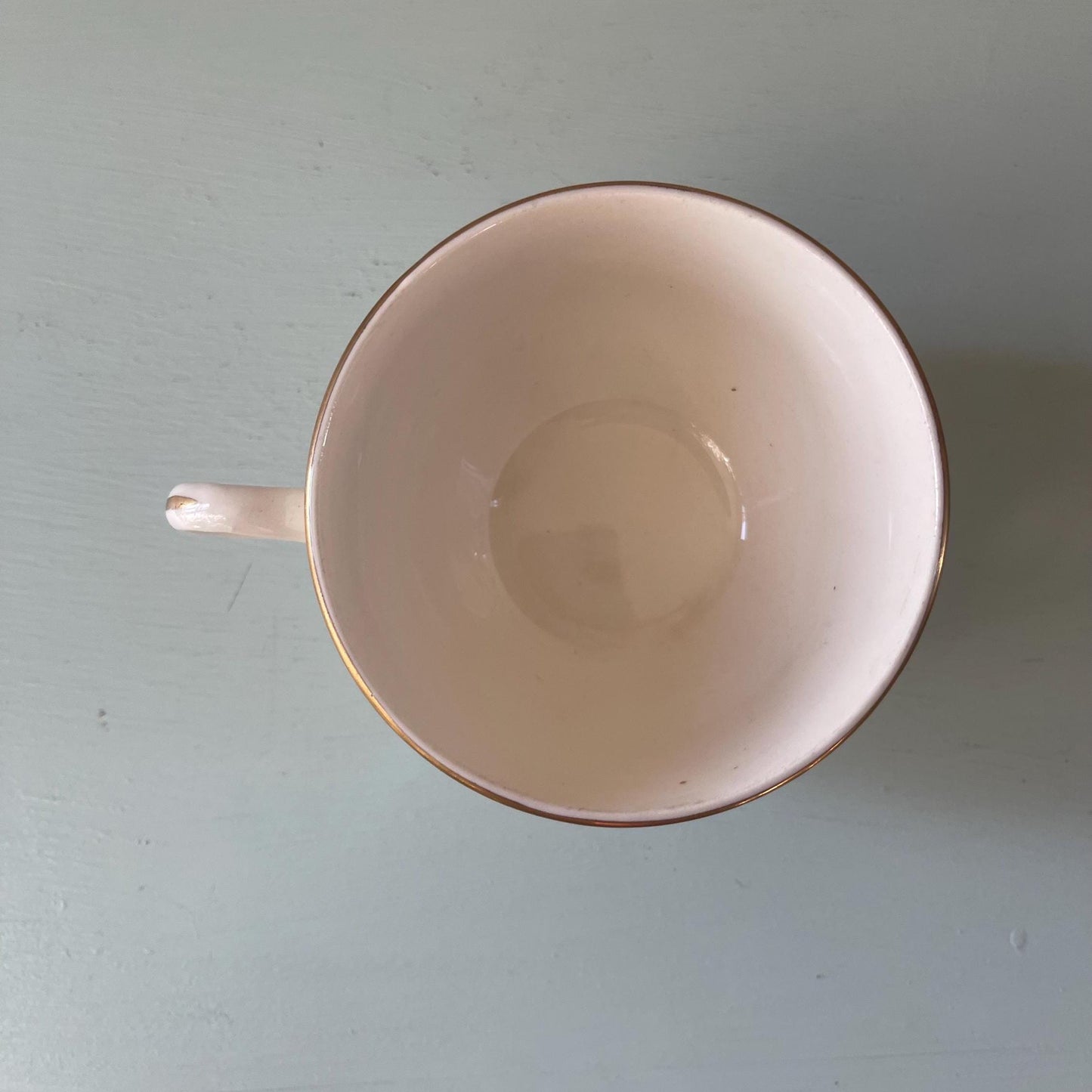 Homer Laughlin Jean Pattern Cup & Saucer Set | Vintage Cup and Saucer with Pink Flowers | Wedding or Bridal Shower Table Setting