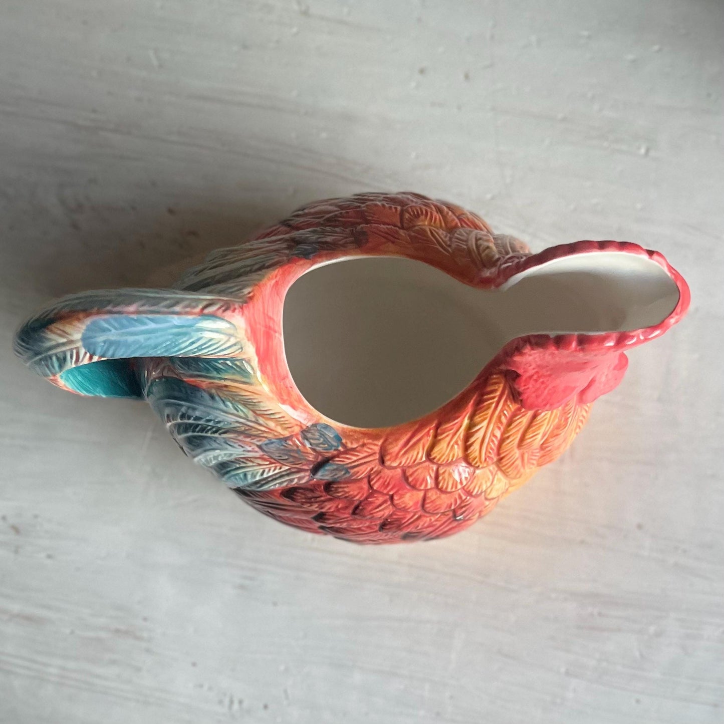 Rooster Pitcher by Country Gate Enesco - Vintage Pitcher - Farmhouse Decor - Gift for Rooster Collector - Chicken Pitcher