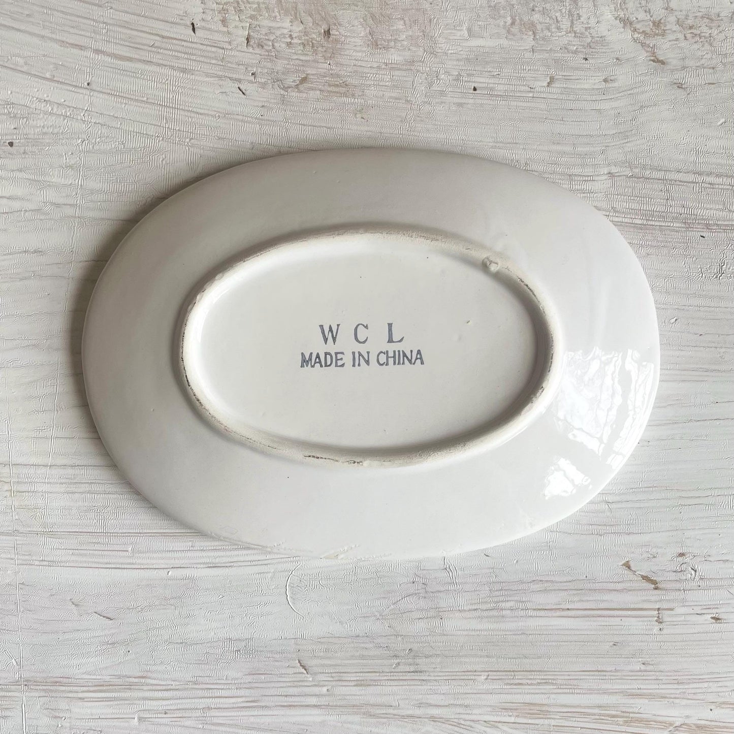 Vintage Grape Pattern Gravy Boat with Plate - WCL China Porcelain