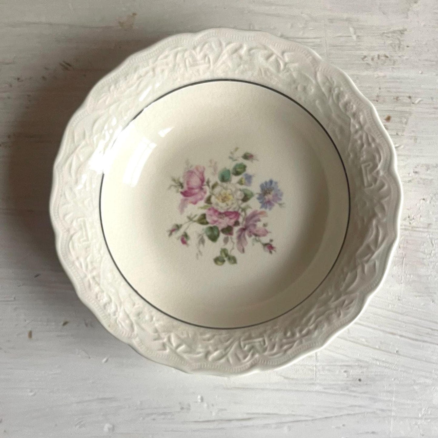 Vintage Serving Bowl - Mount Clemens Serving Bowl - 1930s Vintage Dishes - Floral Serving Bowl - 1930s China - Spring Kitchen Decor