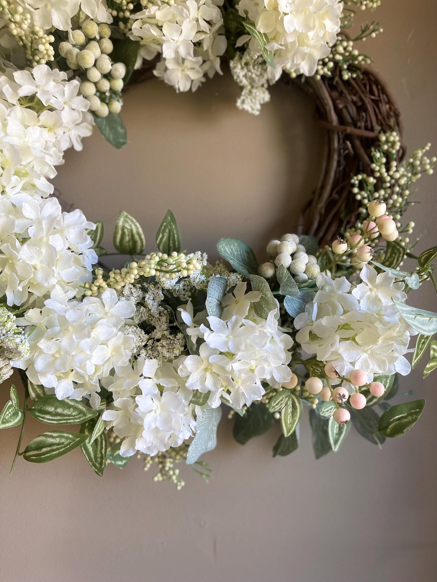 Spring Wreath | Elegant Spring Wreath | Spring Wreath for Front Door | Farmhouse Wreath