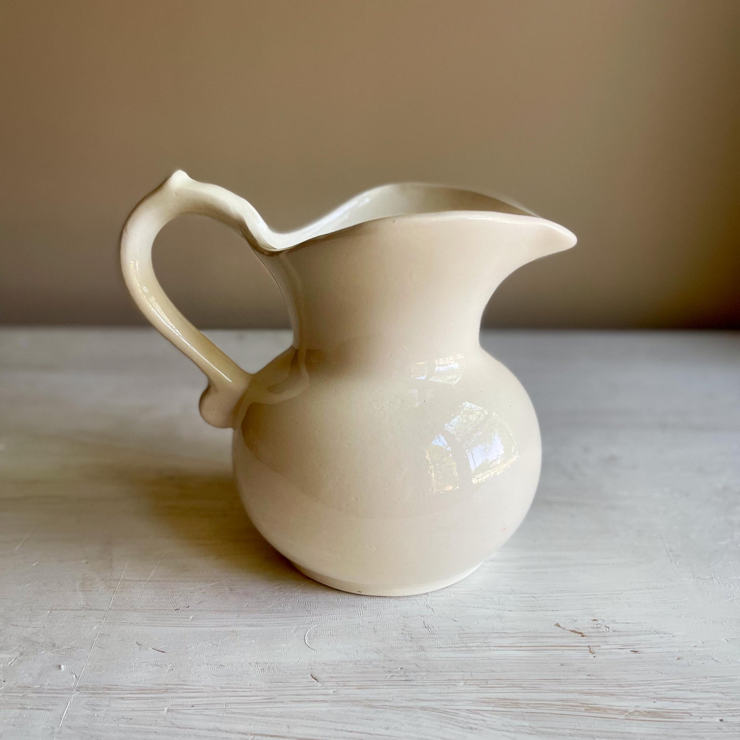 Vintage Pitcher - Blue and White Farmhouse Decor