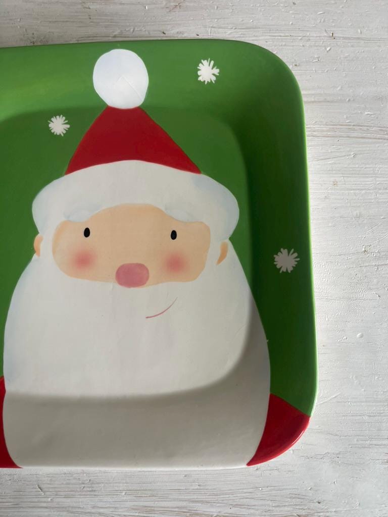 Vintage Santa Cookie Plate | Santa Cookie Plate | Christmas Plates | Vintage Christmas | Santa Cookie Platter | Santa & Co Plate