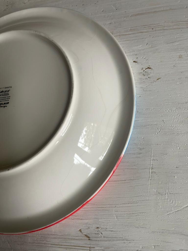 Vintage Santa Cookie Plate| Sakura Santa Cookie Platter | Christmas Plates | Vintage Christmas | Sakura Jolly Santa Cookie Plate