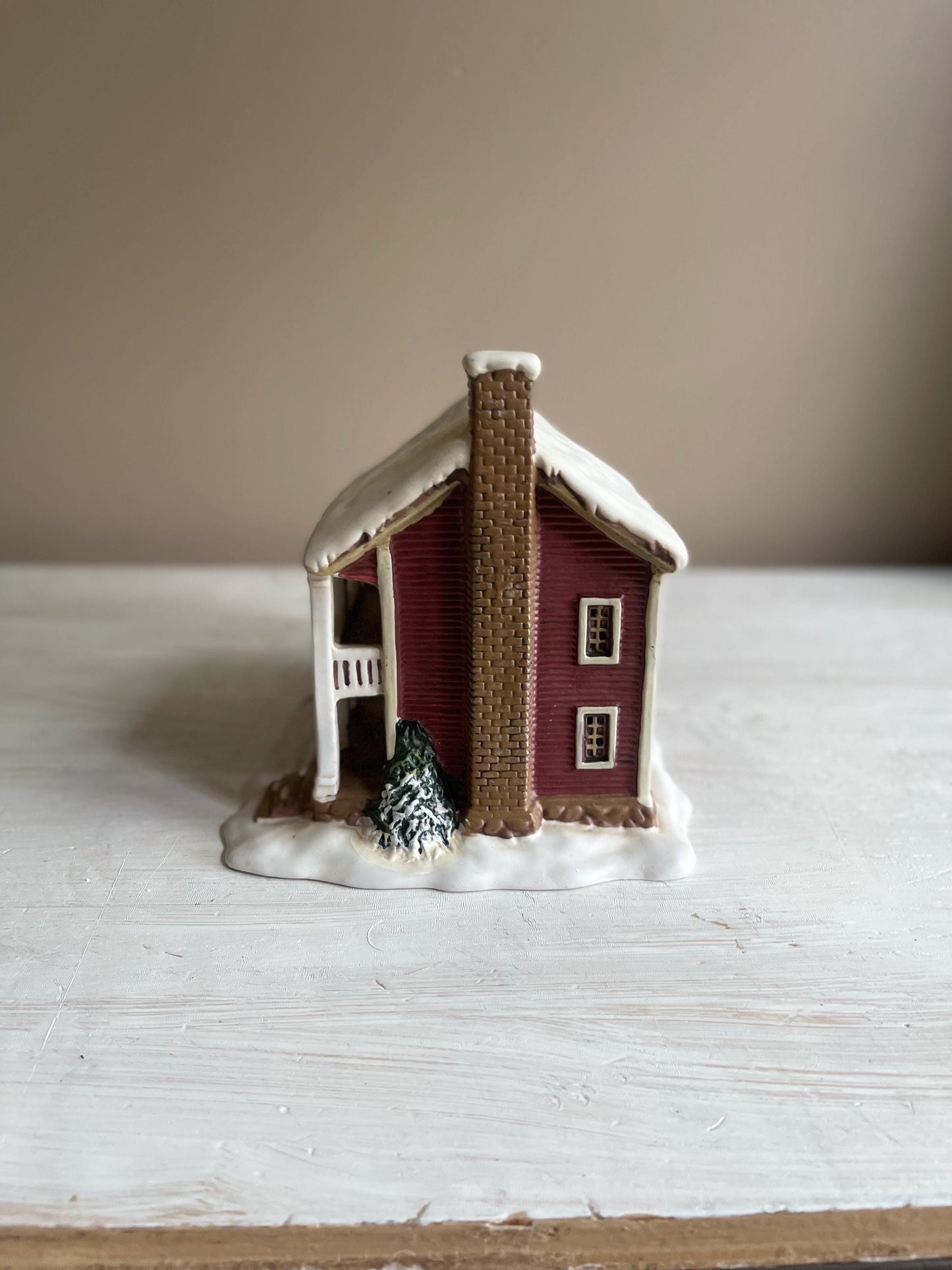 Currier & Ives Museum of New York City The Snow Storm | Vintage Christmas Village | Lighted Ceramic Christmas Village House