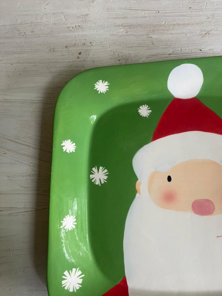 Vintage Santa Cookie Plate | Santa Cookie Plate | Christmas Plates | Vintage Christmas | Santa Cookie Platter | Santa & Co Plate