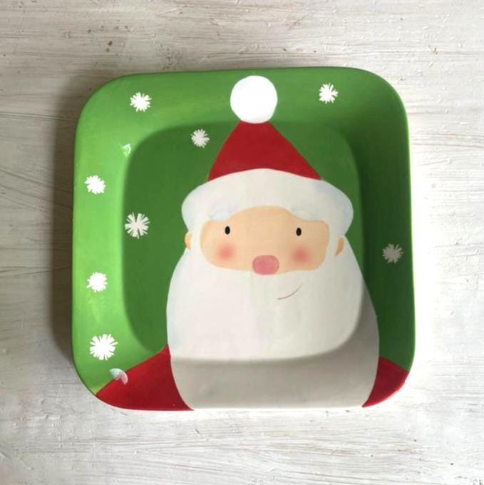 Vintage Santa Cookie Plate | Santa Cookie Plate | Christmas Plates | Vintage Christmas | Santa Cookie Platter | Santa & Co Plate