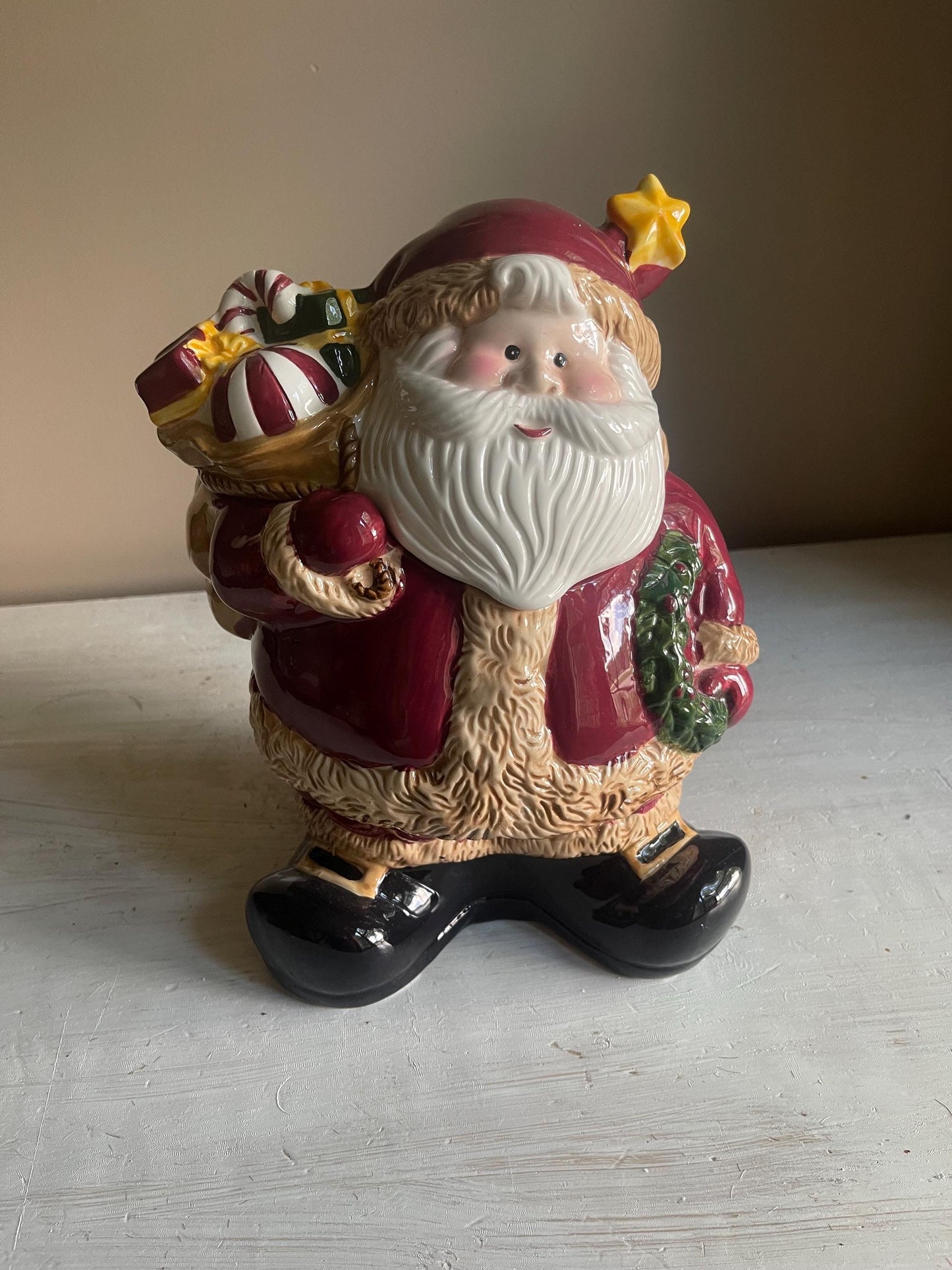 Vintage Santa Claus Cookie Jar | Christmas Cookie Jar | Vintage Christmas | Santa Cookie Jar | Vintage Christmas Cookie Jar | Holiday Decor