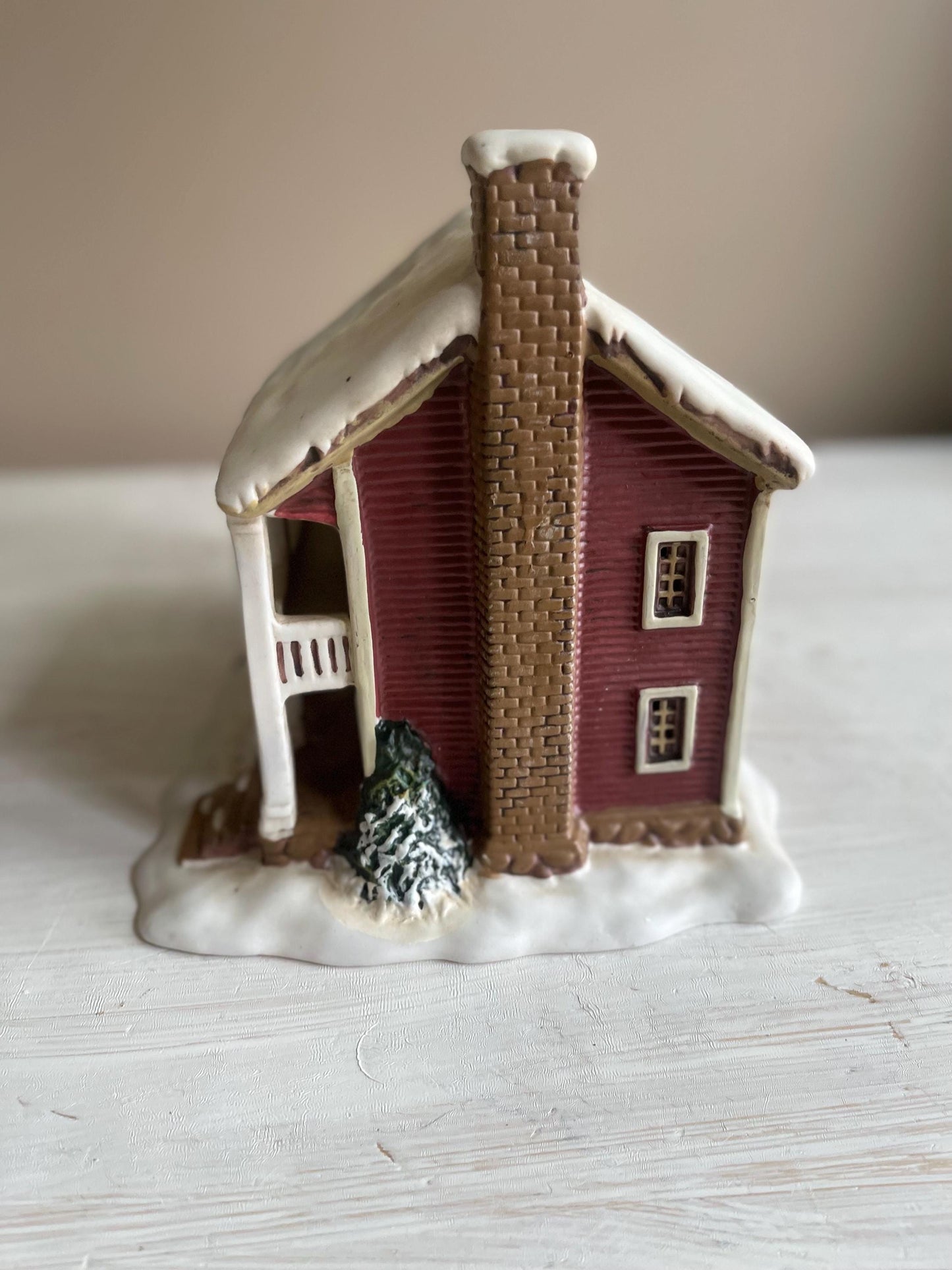 Currier & Ives Museum of New York City The Snow Storm | Vintage Christmas Village | Lighted Ceramic Christmas Village House