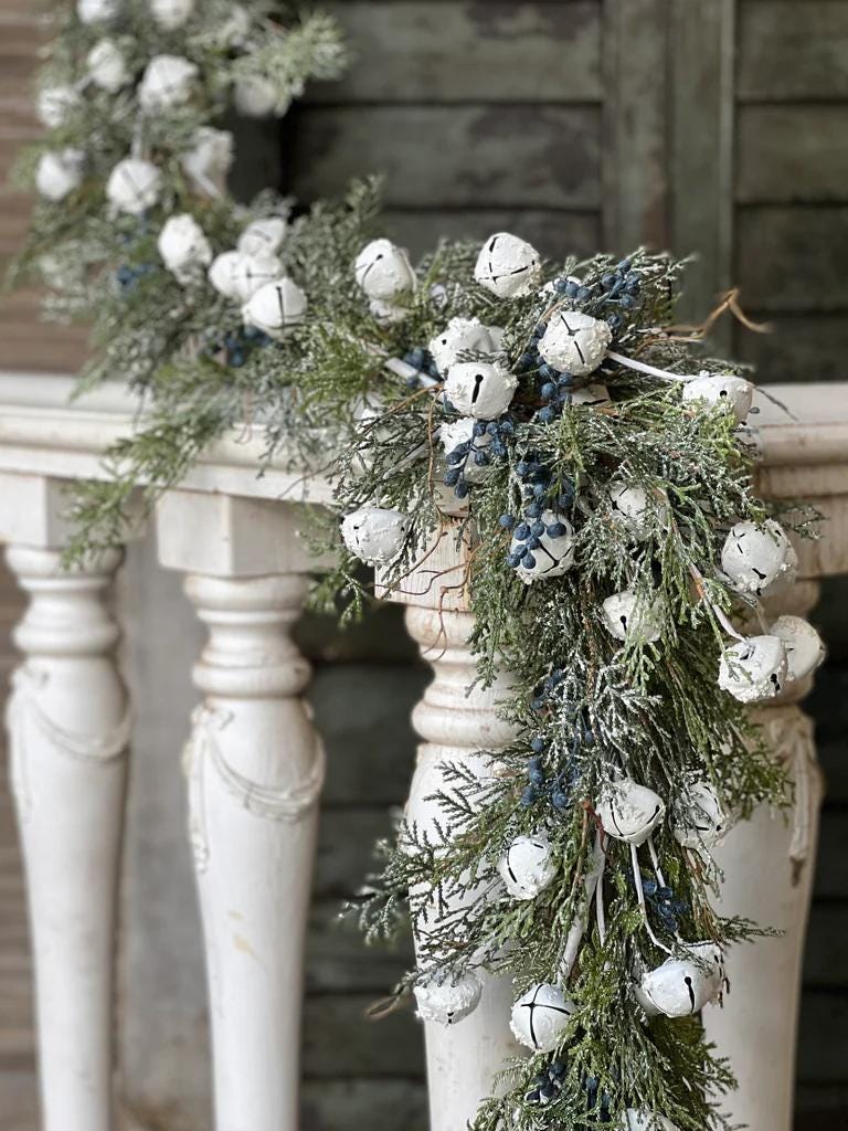 Artificial Snow Covered Cedar Garland - 6 Foot: Winter Decor