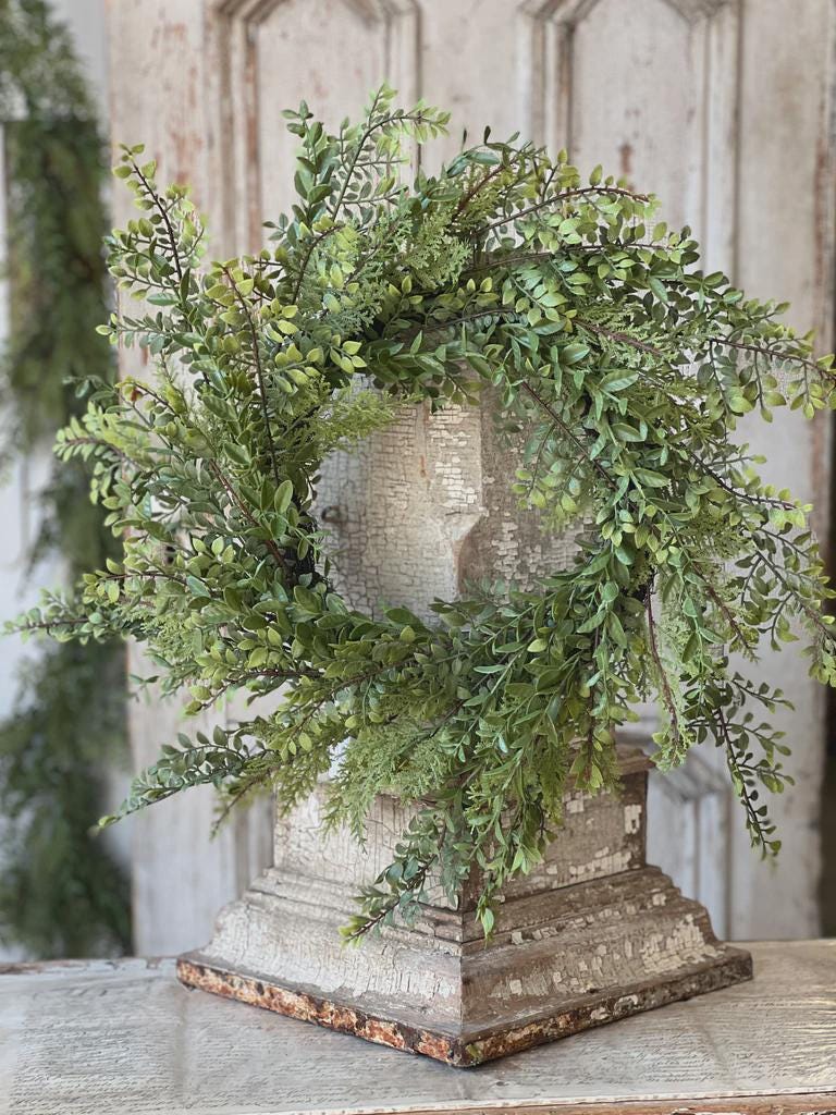 Fern Wreath - Spring Decor - 28-Inch Wreath