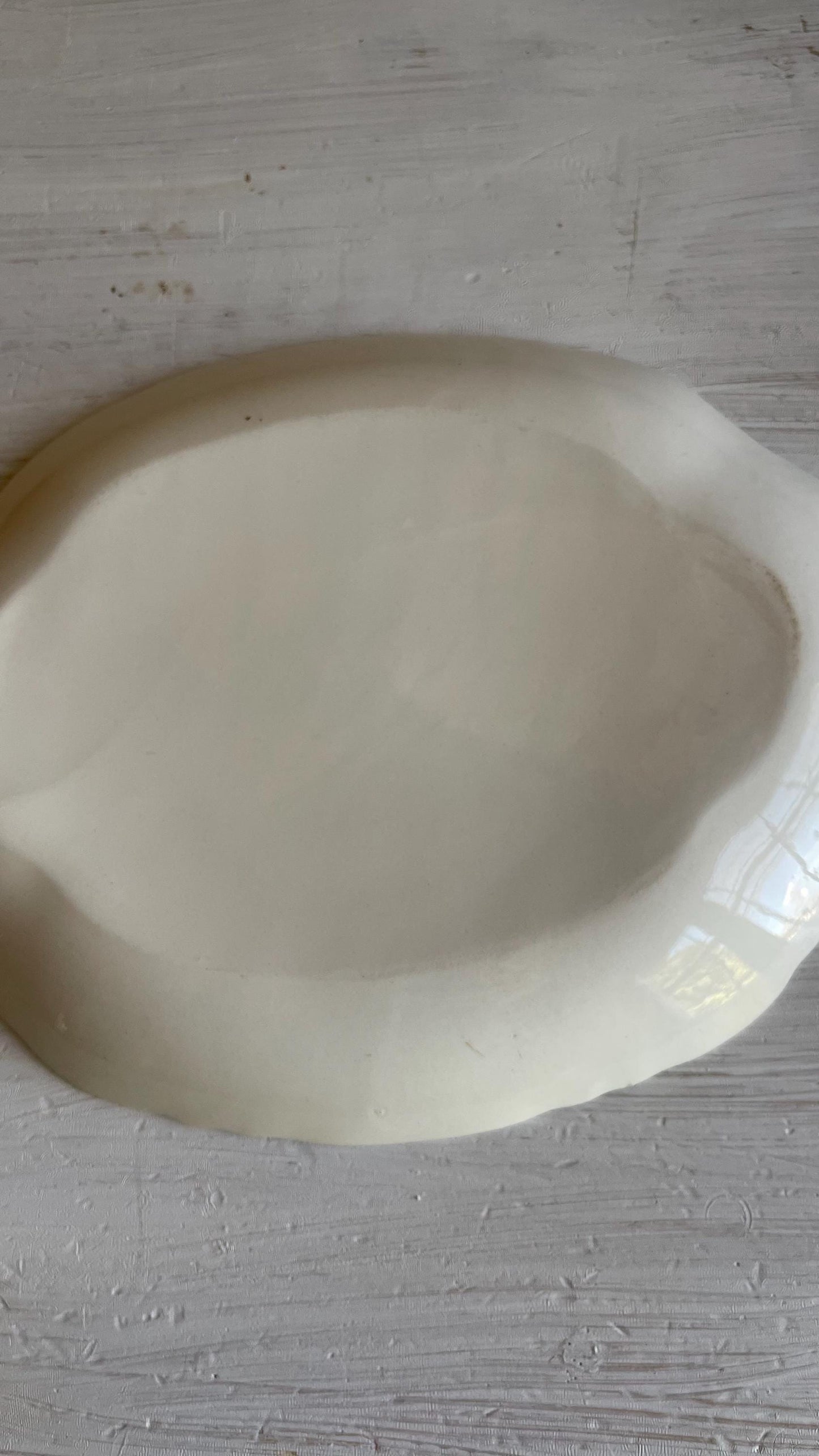 Vintage Homer Laughlin Republic 11.5 Inch Oval Platter | Pink & Blue Floral