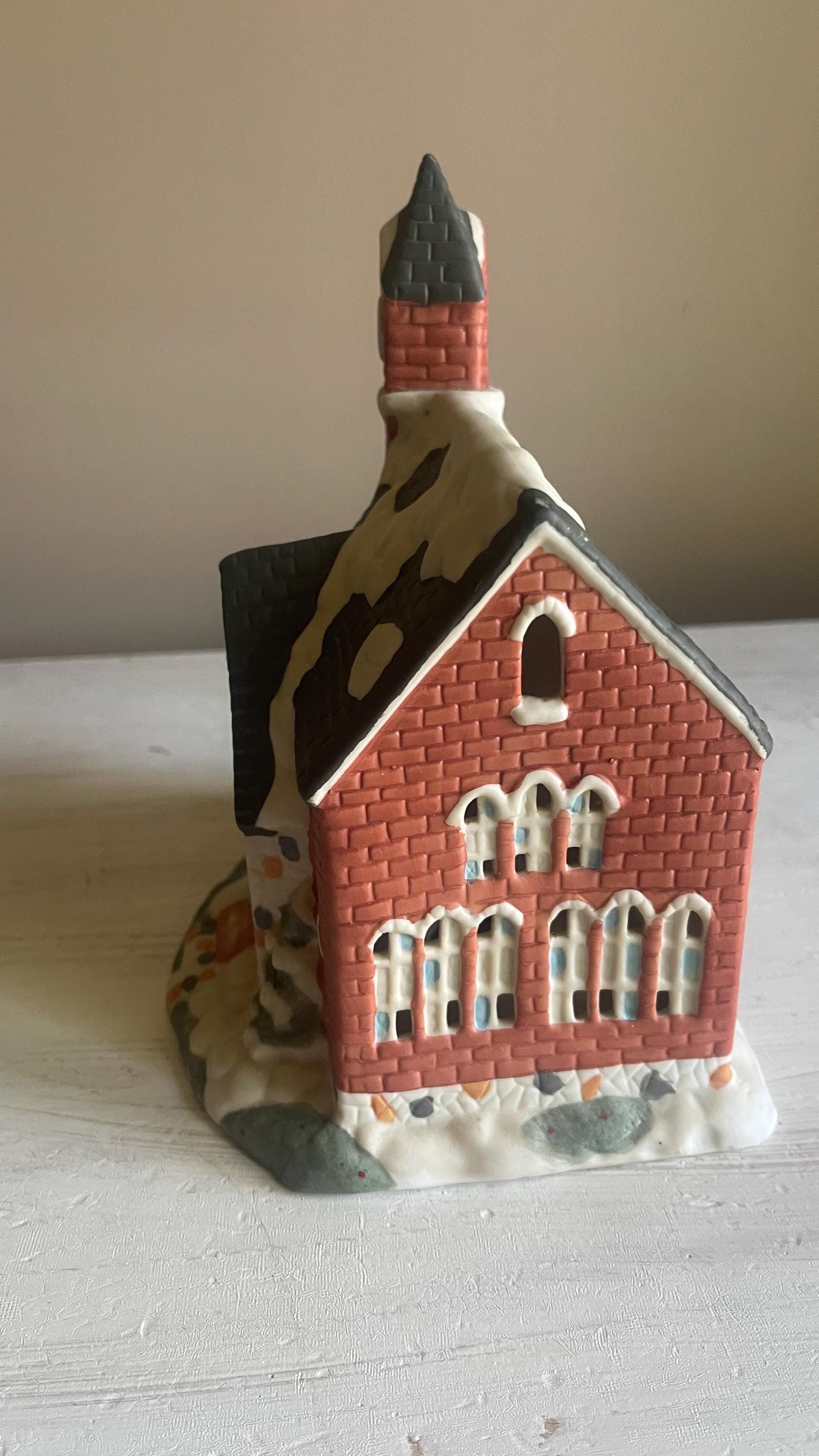 Dickens Collectibles Victorian Church | Lighted Porcelain Christmas Village House