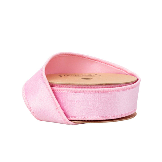 1" Reversible Classic Velvet Wired Ribbon | Light Pink | 10 Yard Roll