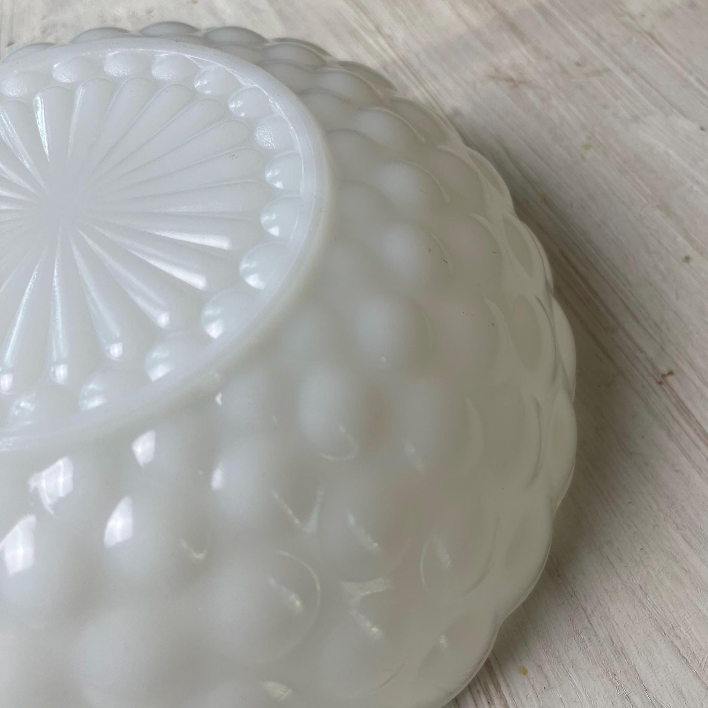 Anchor Hocking Milk Glass Bubble Bowl | Milk Glass Bubble Bowl | Vintage Milk Glass | Milk Glass Bowl | Anchor Hocking Milk Glass