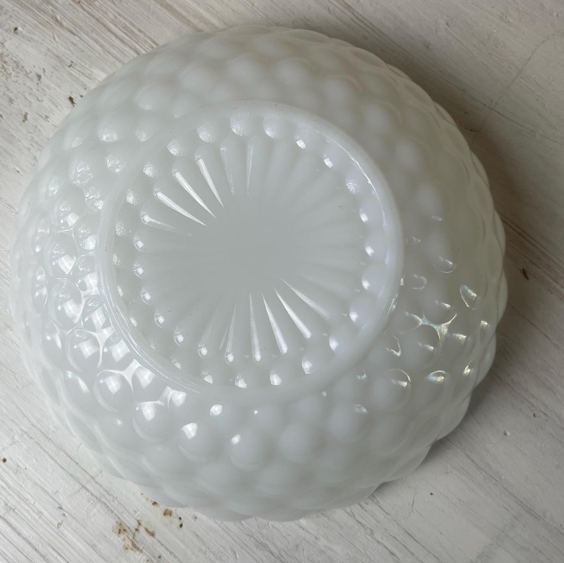 Anchor Hocking Milk Glass Bubble Bowl | Milk Glass Bubble Bowl | Vintage Milk Glass | Milk Glass Bowl | Anchor Hocking Milk Glass
