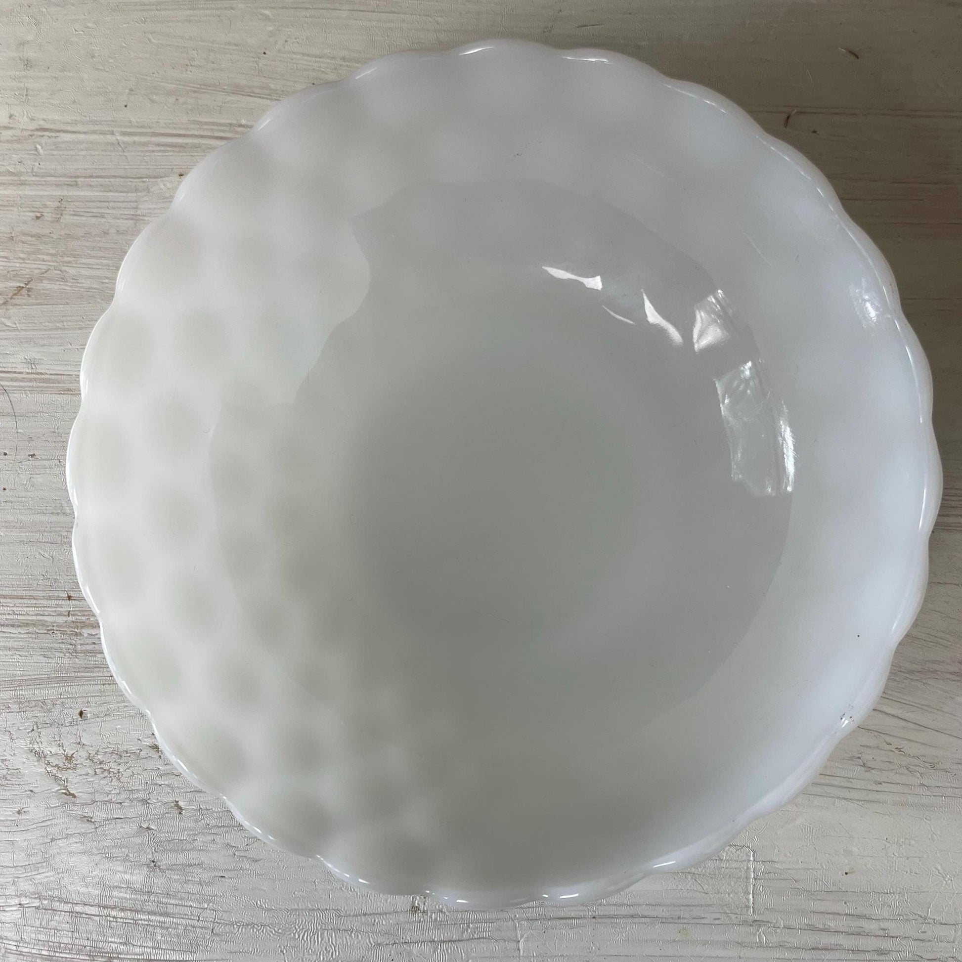 Anchor Hocking Milk Glass Bubble Bowl | Milk Glass Bubble Bowl | Vintage Milk Glass | Milk Glass Bowl | Anchor Hocking Milk Glass