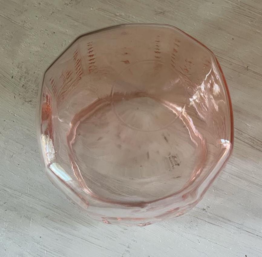 Pink Depression Glass Biscuit Jar Princess Pattern | 1930s Pink Depression Glass Cookie Jar | Depression Glass Jar | Anchor Hocking