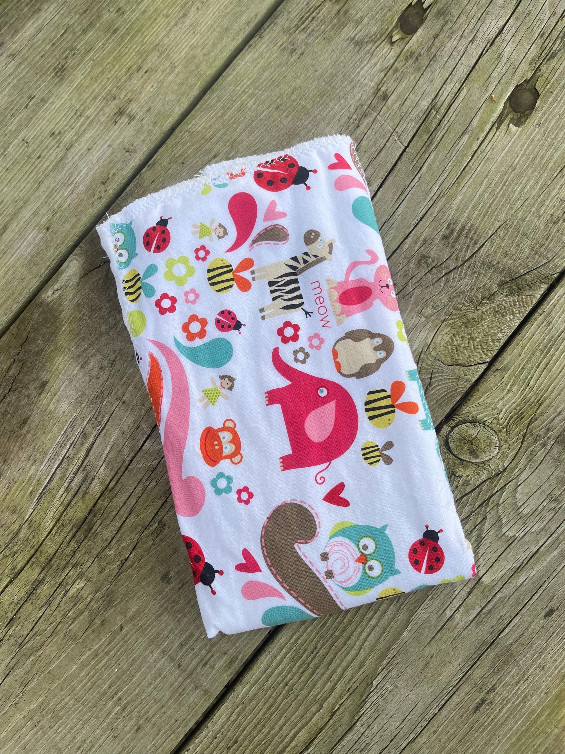 Baby Girl Burp Cloths | Thick Burp Cloth | Baby Gift | Baby Shower Gift | Best Baby Burp Cloth | Set of 2 Burp Cloths | Baby Girl Gifts