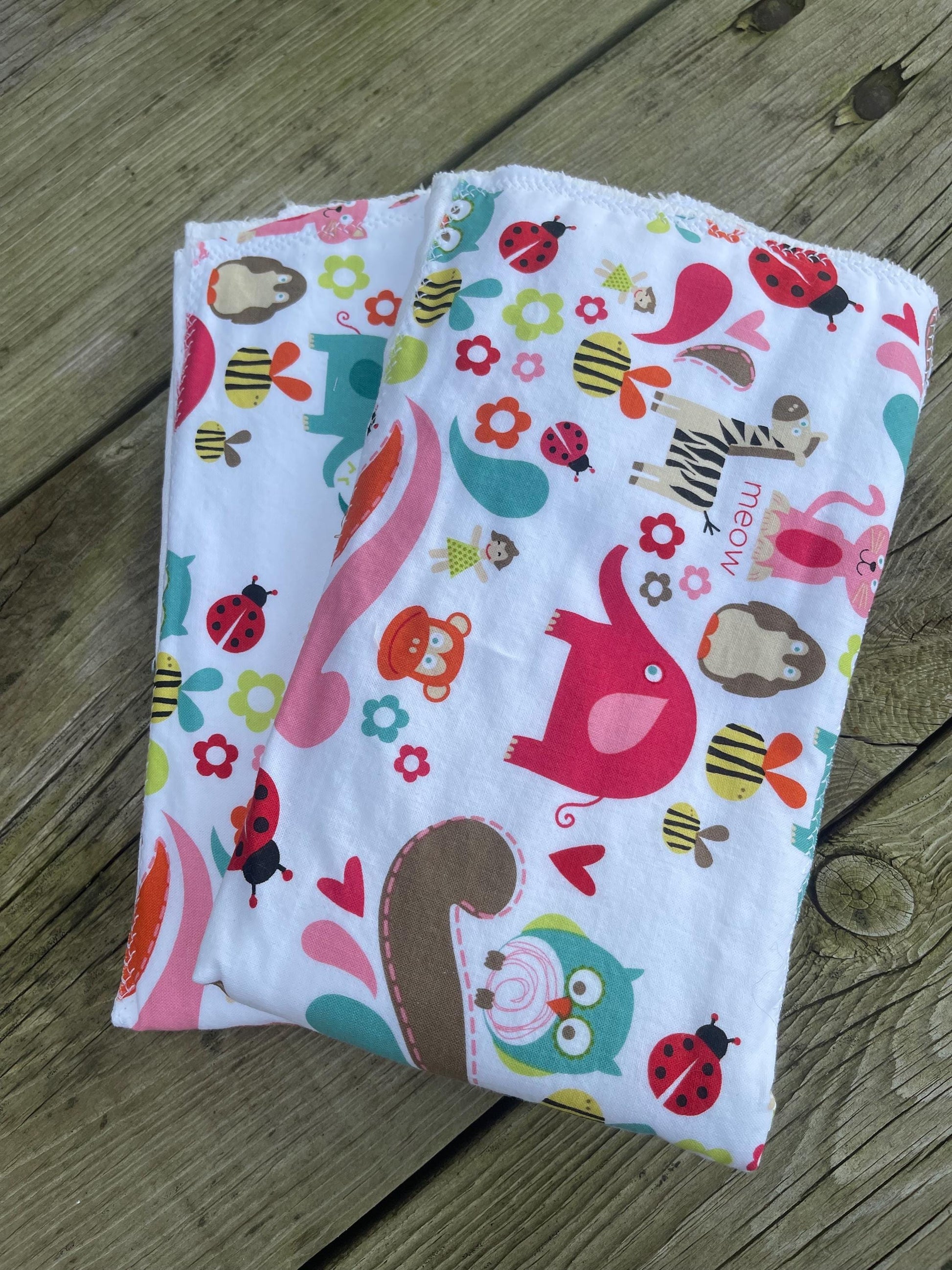 Baby Girl Burp Cloths | Thick Burp Cloth | Baby Gift | Baby Shower Gift | Best Baby Burp Cloth | Set of 2 Burp Cloths | Baby Girl Gifts