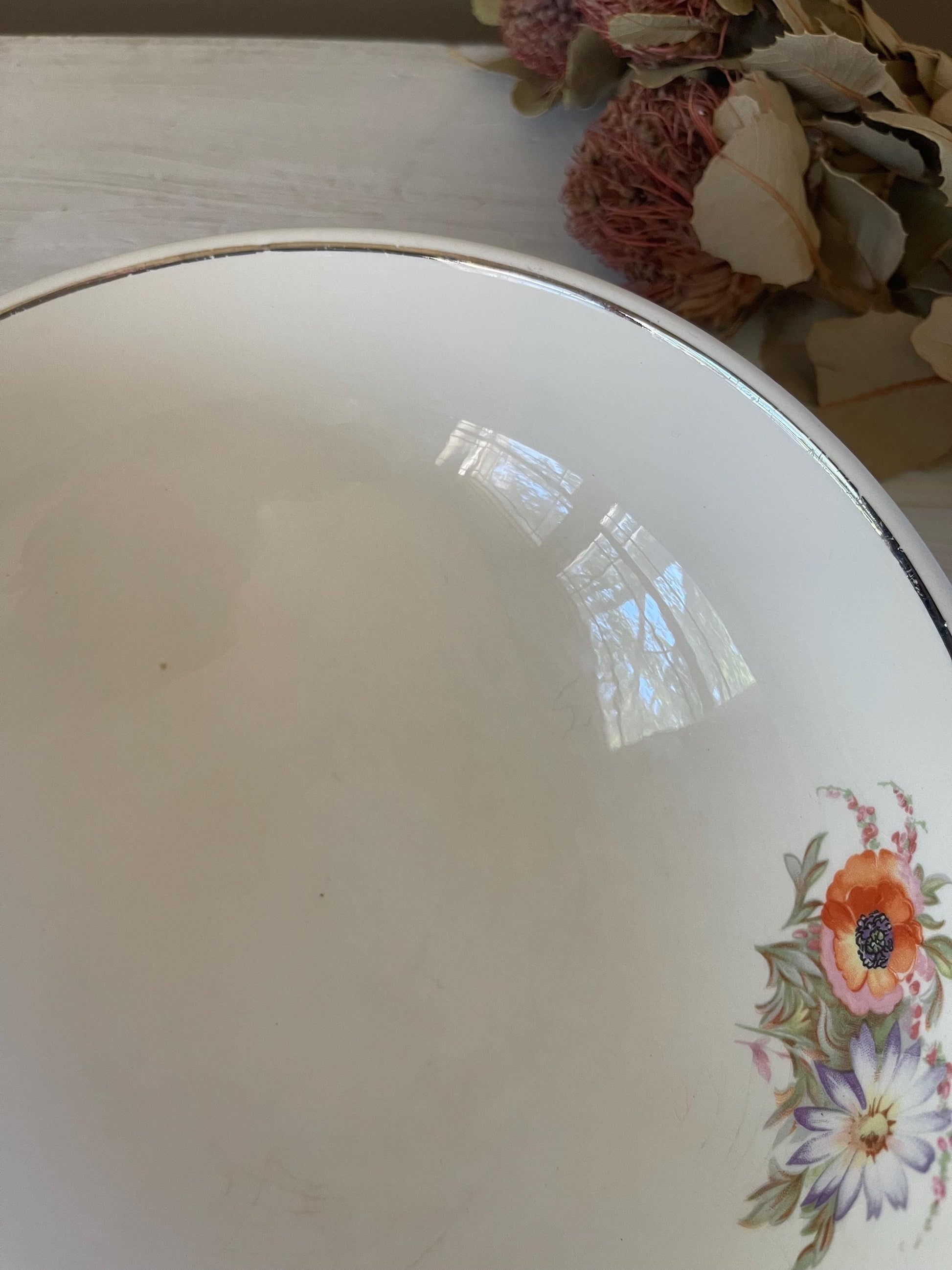 Universal Potteries Serving Bowl | Vintage Serving Bowl | Vintage Fall Serving Bowl | Floral Serving Bowl | Universal Pottery Ovenware