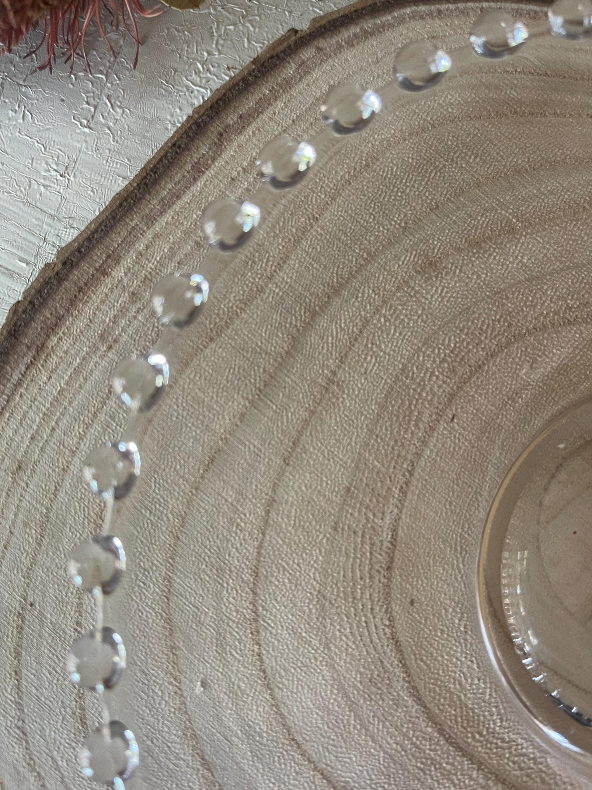 Vintage Candlewick Salad Plate Vintage Glass Plate Hobnail Beaded Edge Glass Plate Imperial Glass 7 Inch Salad Plate Housewarming Gift