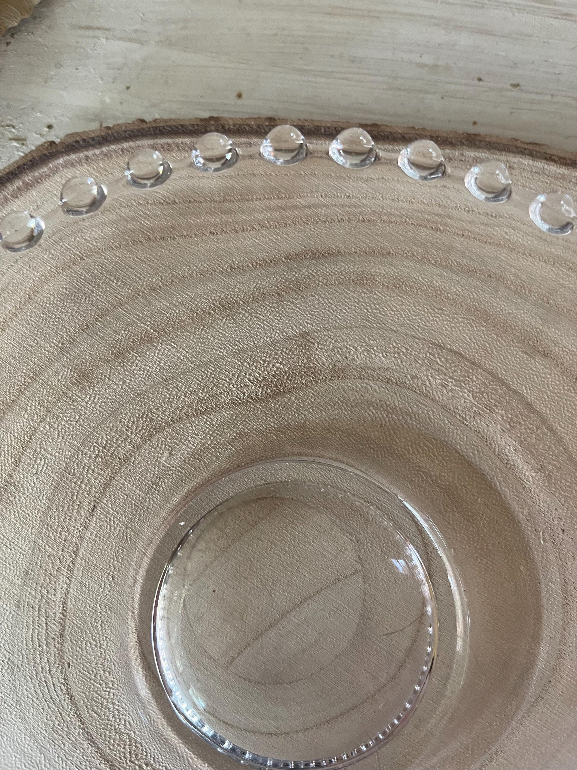 Vintage Candlewick Salad Plate Vintage Glass Plate Hobnail Beaded Edge Glass Plate Imperial Glass 7 Inch Salad Plate Housewarming Gift
