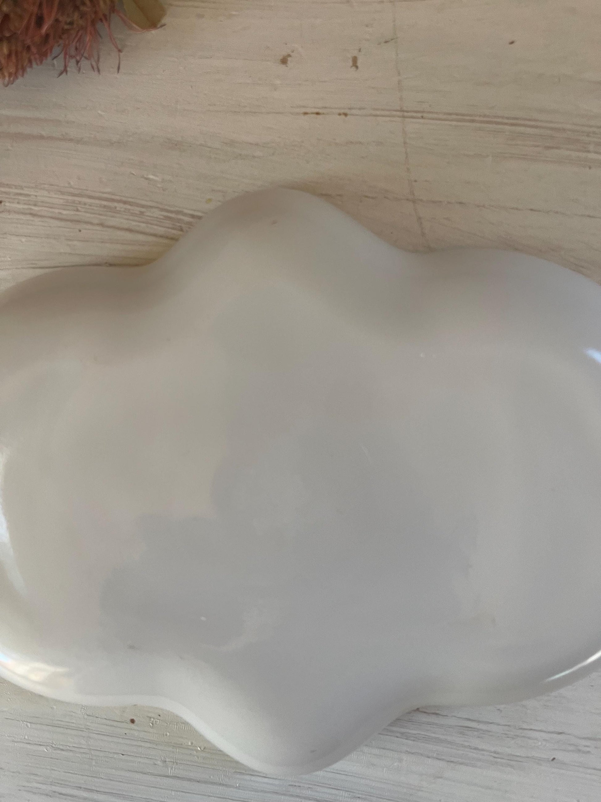 Vintage Fire King Veggie Tray: Clover-Shaped Gold Trim Relish Dish