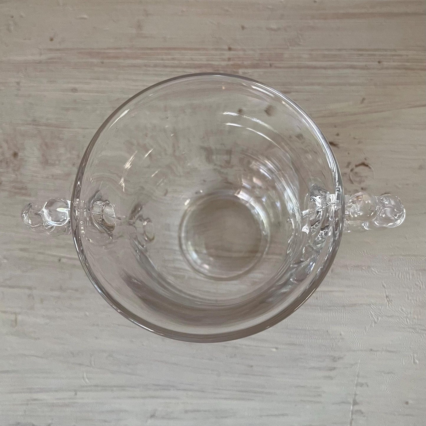Vintage Candlewick Creamer and Sugar Bowl Set: Beaded Glass
