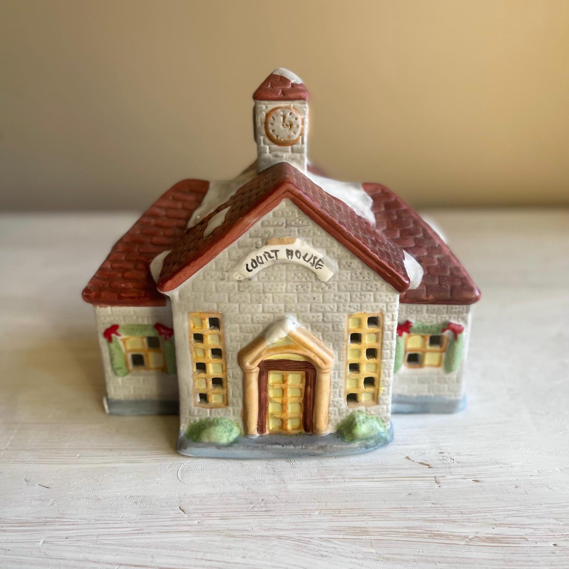 Americana Christmas Village Court House | Vintage Christmas Village | Christmas Village House | Christmas House | Americana Village