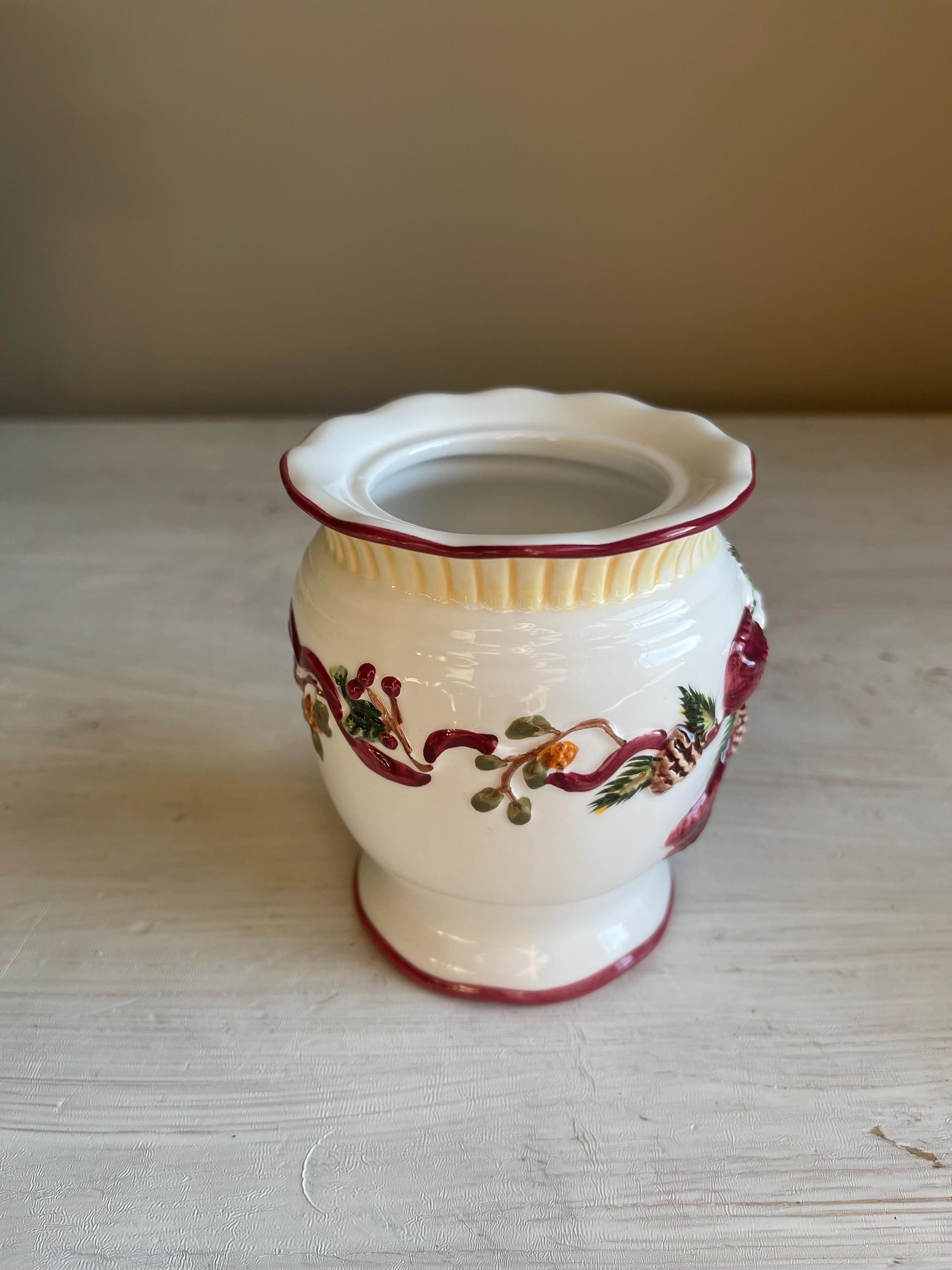 Pine Cone Wreath Cream and Sugar Set | Pine Cone Cream and Sugar Set | Vintage Christmas Cream & Sugar | Holiday Cream and Sugar