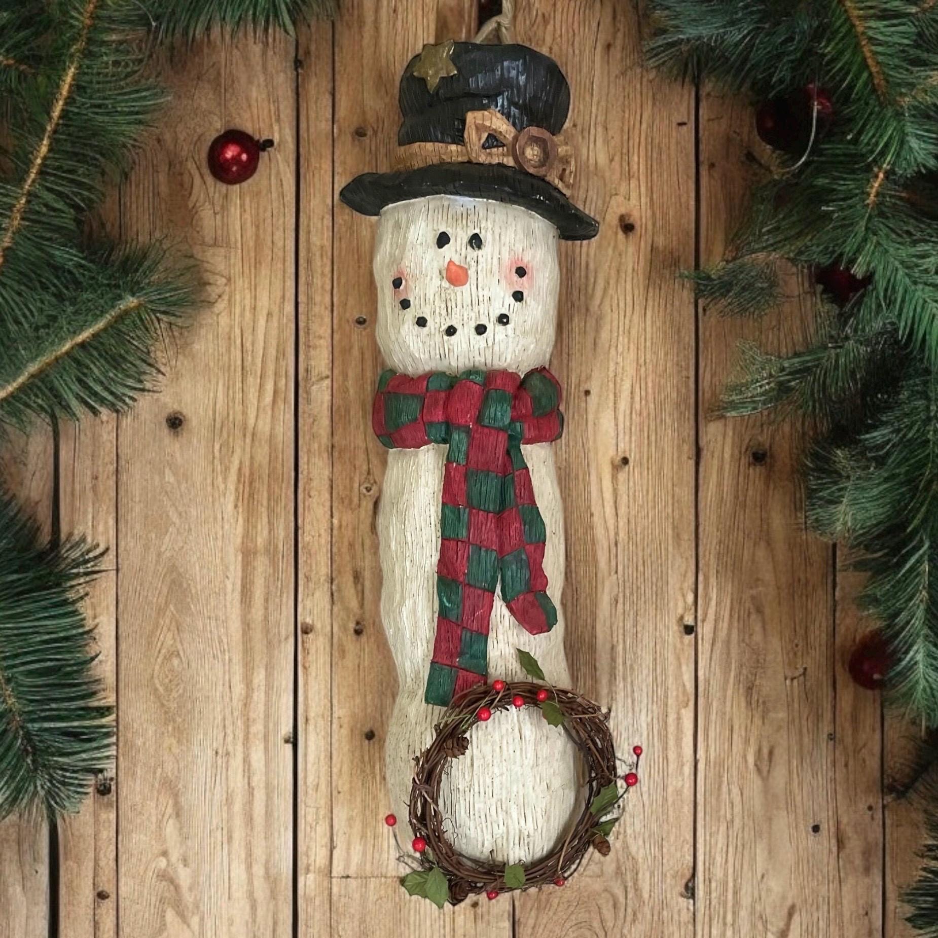 Snowman Wall Hanging | Vintage Snowman | Snowman Decor | Vintage Christmas | Vintage Winter Decor