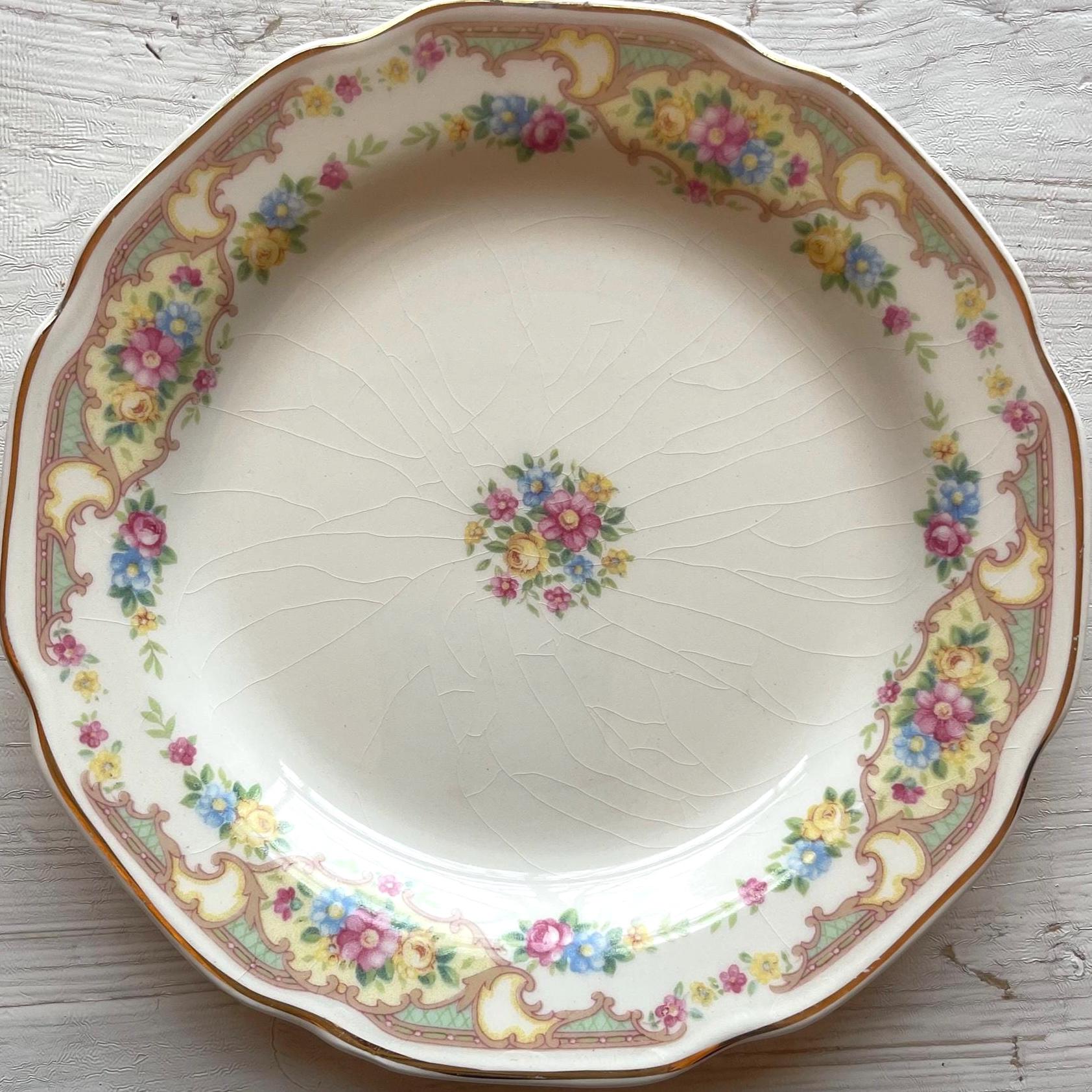 Vintage Mount Clemens Mildred Bread and Butter Plate | 1930s Vintage Dishes | Vintage Bread and Butter Plate | Mount Clemens Mildred China