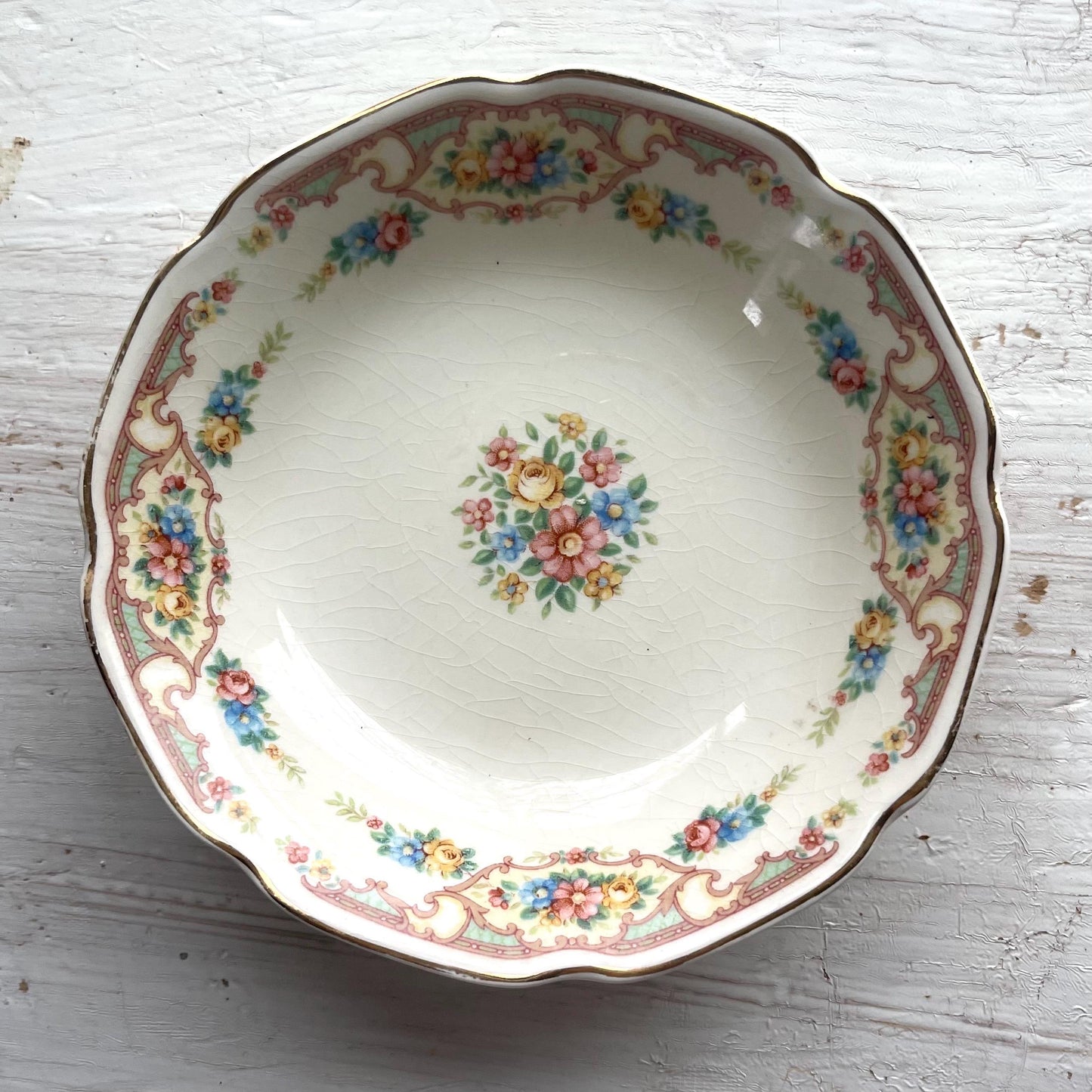 Vintage Mount Clemens Mildred Dessert Bowl | 1930s Vintage Dishes | Vintage Fruit Bowl | 1930s Sauce Bowl | Mount Clemens Mildred China