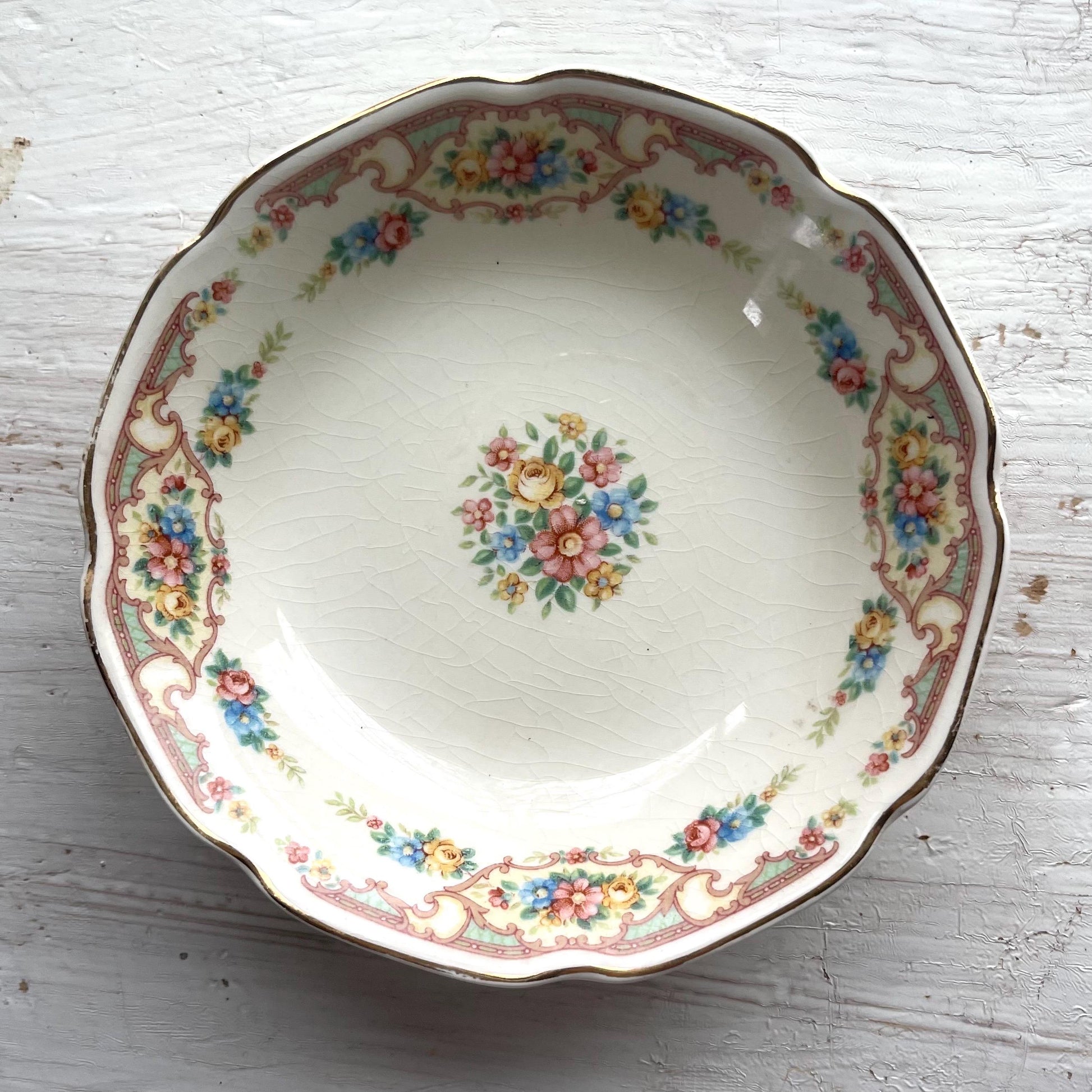 Vintage Mount Clemens Mildred Dessert Bowl | 1930s Vintage Dishes | Vintage Fruit Bowl | 1930s Sauce Bowl | Mount Clemens Mildred China