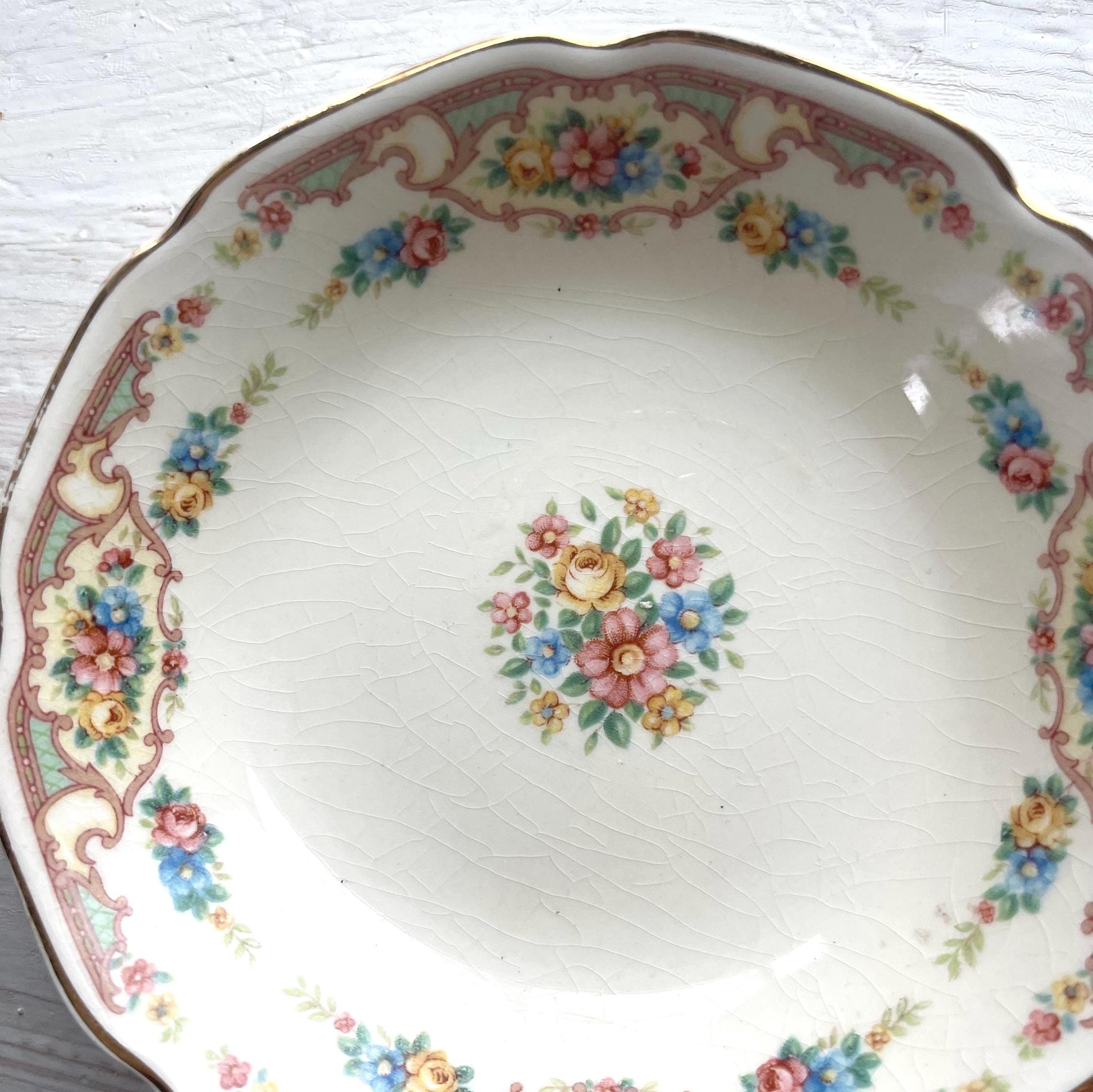 Vintage Mount Clemens Mildred Dessert Bowl | 1930s Vintage Dishes | Vintage Fruit Bowl | 1930s Sauce Bowl | Mount Clemens Mildred China