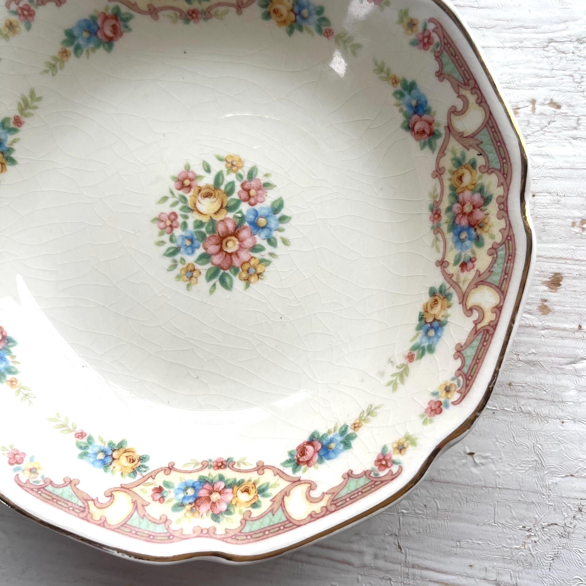 Vintage Mount Clemens Mildred Dessert Bowl | 1930s Vintage Dishes | Vintage Fruit Bowl | 1930s Sauce Bowl | Mount Clemens Mildred China
