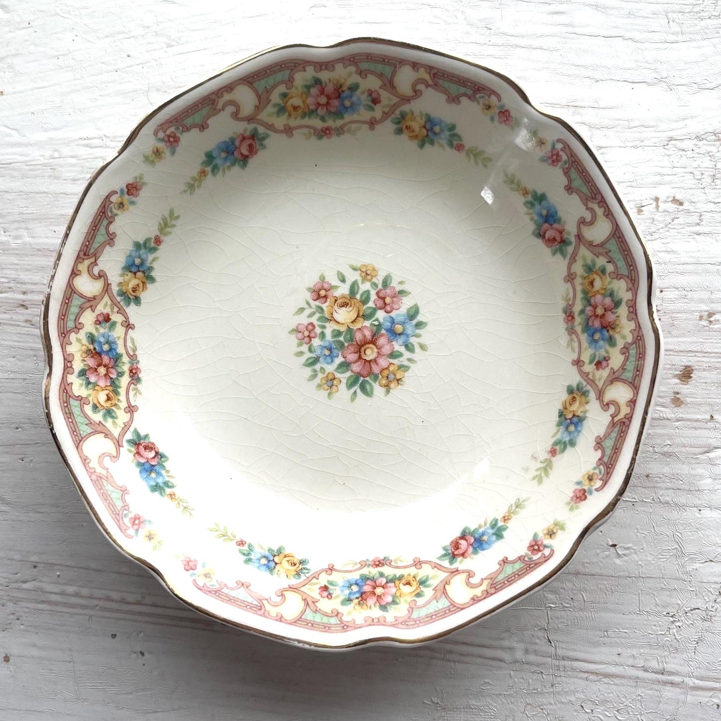 Vintage Mount Clemens Mildred Dessert Bowl | 1930s Vintage Dishes | Vintage Fruit Bowl | 1930s Sauce Bowl | Mount Clemens Mildred China