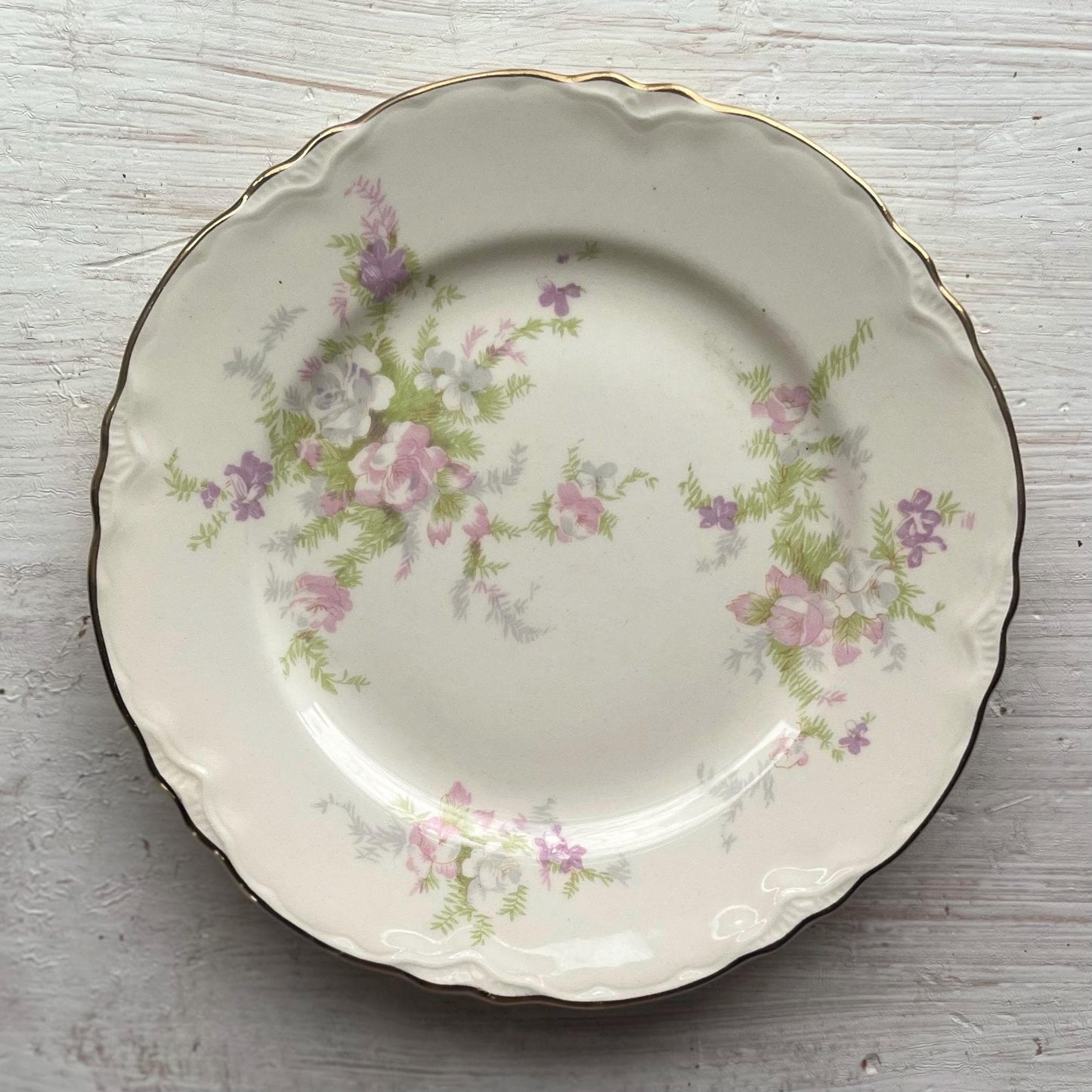 Homer Laughlin China Jean Pattern Plates | Laughlin Jean Dinner Plates | Vintage Floral Plates | Homer Laughlin Jean Salad Plates
