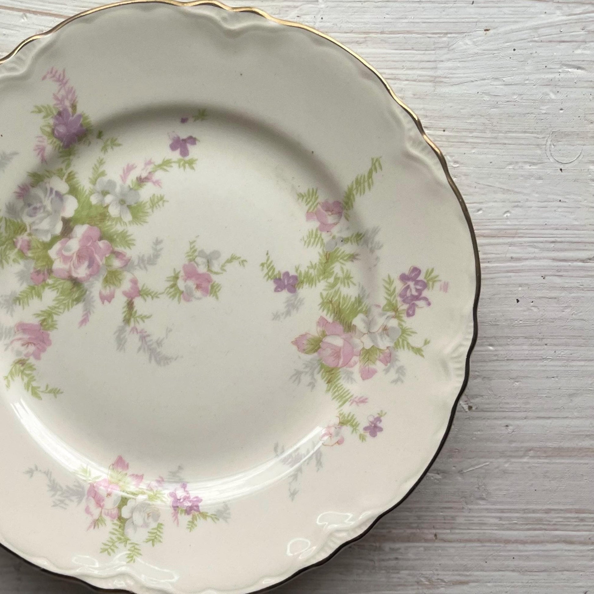 Homer Laughlin China Jean Pattern Plates | Laughlin Jean Dinner Plates | Vintage Floral Plates | Homer Laughlin Jean Salad Plates