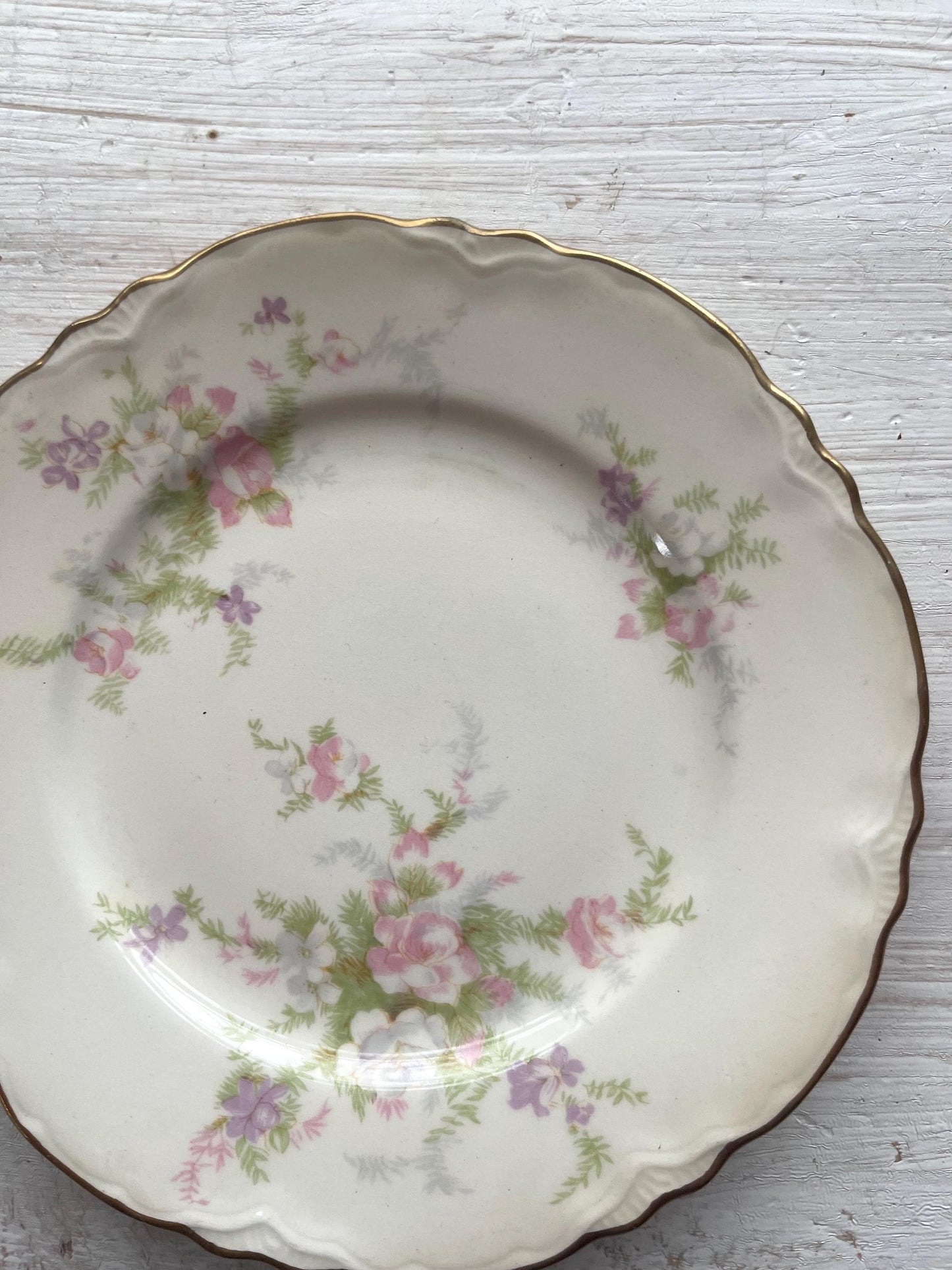 Set of 2 Homer Laughlin China Jean Pattern Bread and Butter Plates | Vintage Spring Dishes | Vintage China | Laughlin Jean Bread Plates