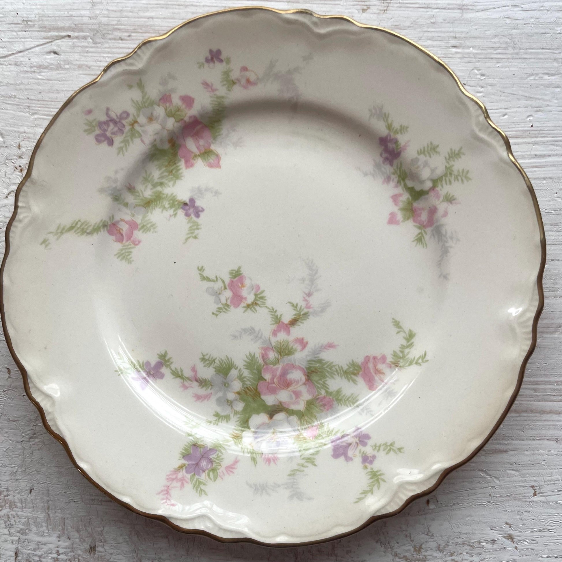 Set of 2 Homer Laughlin China Jean Pattern Bread and Butter Plates | Vintage Spring Dishes | Vintage China | Laughlin Jean Bread Plates