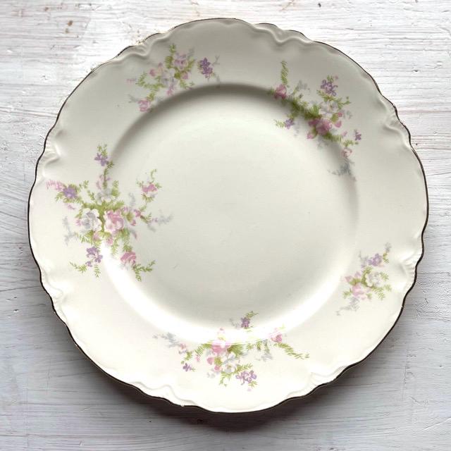 Homer Laughlin China Jean Pattern Plates | Laughlin Jean Dinner Plates | Vintage Floral Plates | Homer Laughlin Jean Salad Plates
