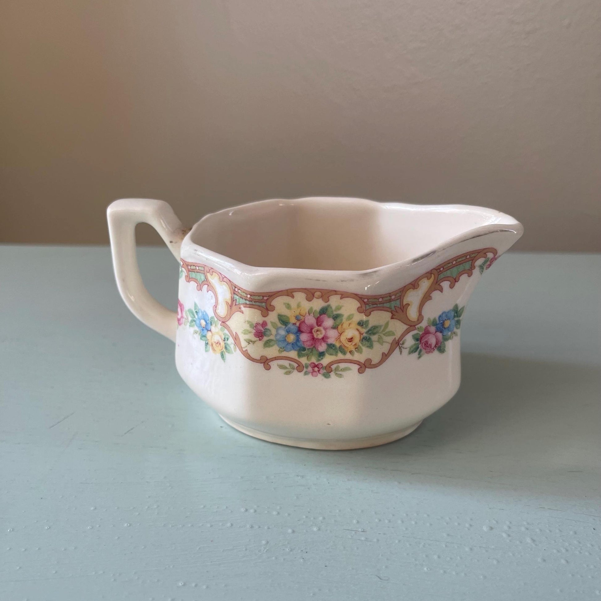 Vintage Mount Clemens Mildred Creamer | 1930s Vintage Dishes | Vintage Coffee Creamer | 1930s Vintage China | Mount Clemens Mildred China