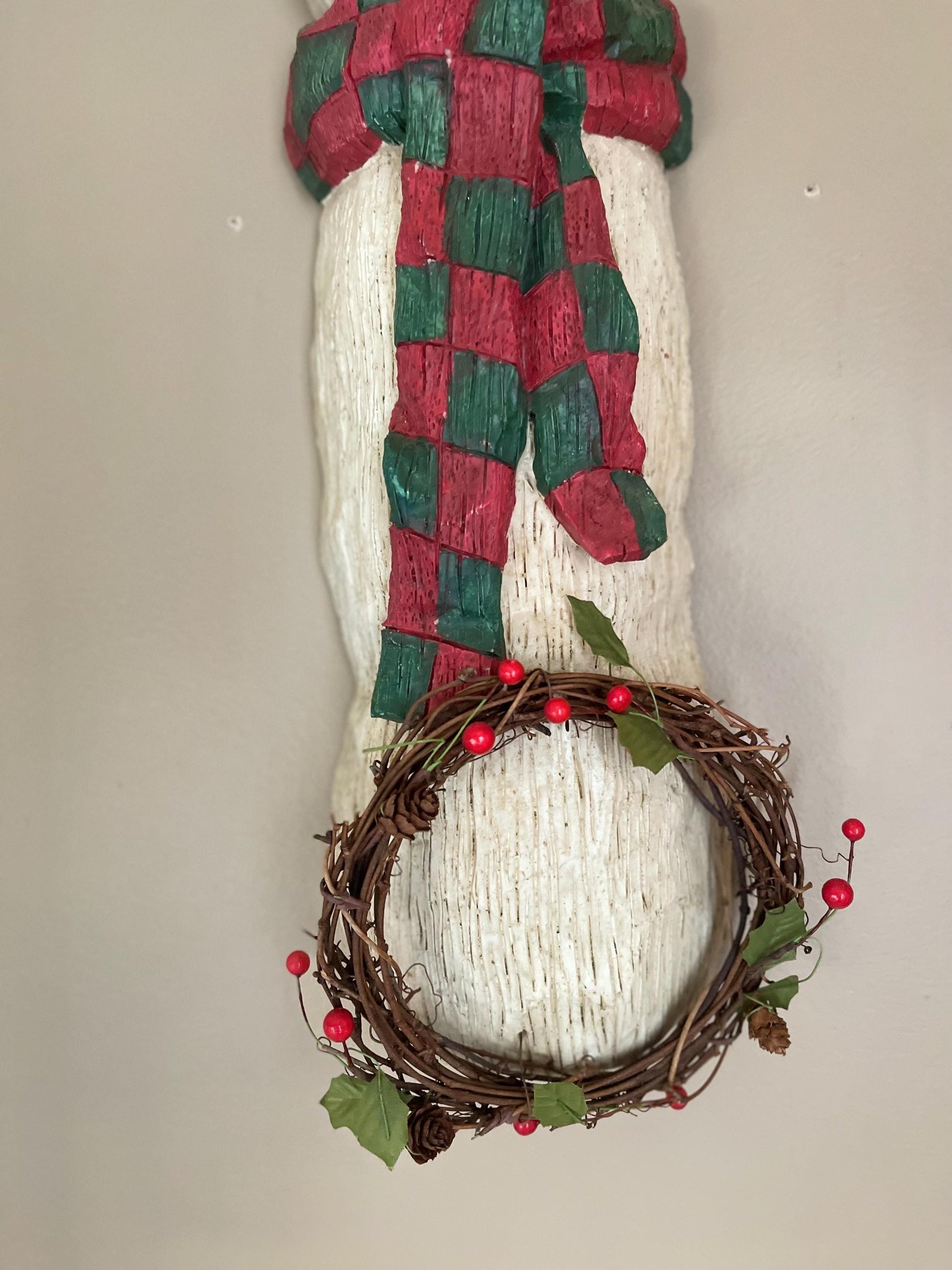 Snowman Wall Hanging | Vintage Snowman | Snowman Decor | Vintage Christmas | Vintage Winter Decor