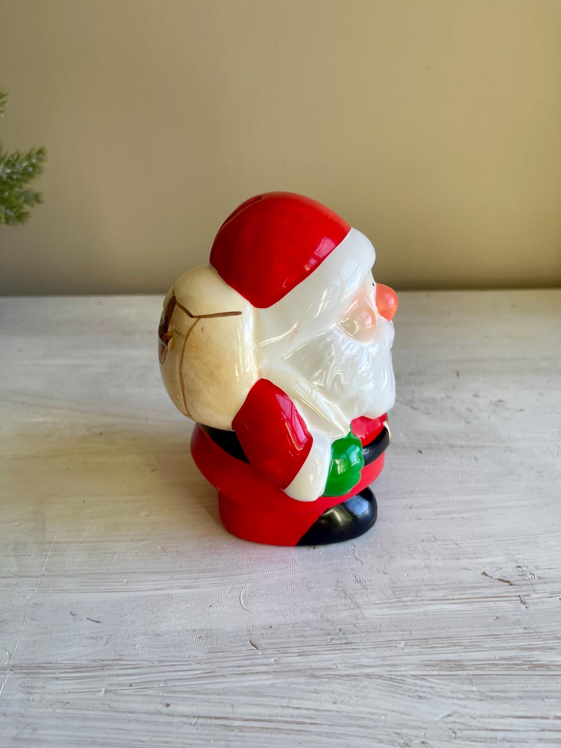 Vintage Santa Claus Piggy Bank | Christmas Bank | Vintage Christmas | Vintage Santa Claus | Vintage Santa Coin Bank