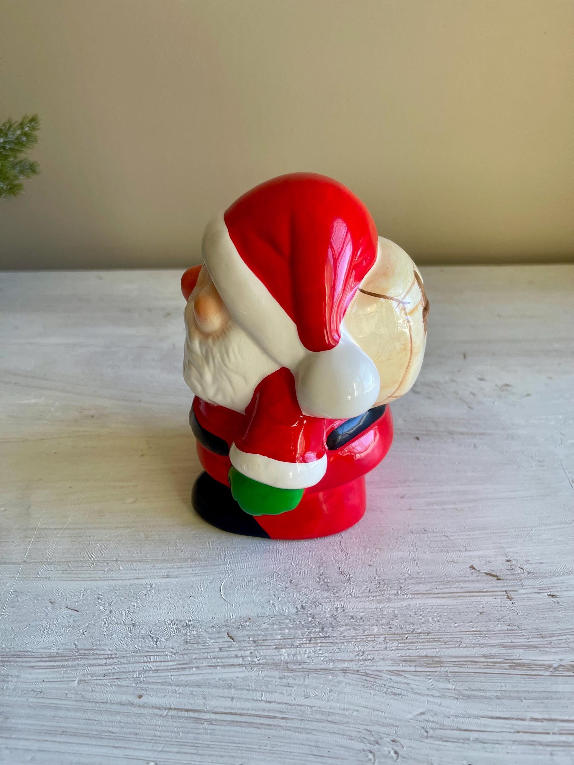 Vintage Santa Claus Piggy Bank | Christmas Bank | Vintage Christmas | Vintage Santa Claus | Vintage Santa Coin Bank