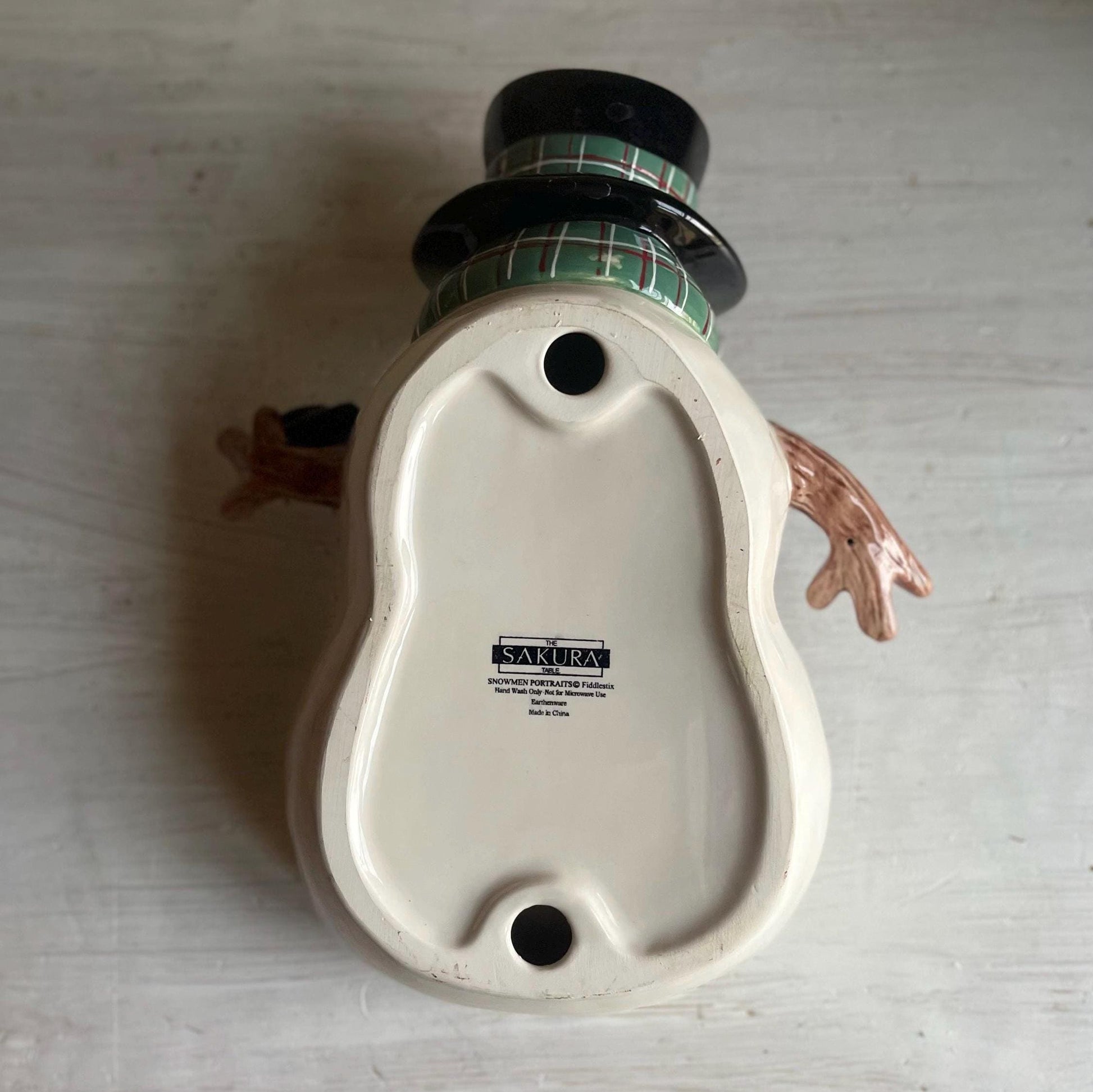 Vintage Snowman Candy Dish | Winter Serving Dish | Snowman Serving Dish | Sakura Snowman Dish | Vintage Christmas